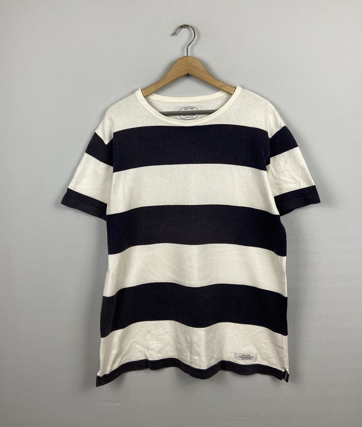Japanese Brand × Neighborhood Neighborhood Tokyo Japan Border Stripe Tee Size US L / EU 52-54 / 3 - 1 Thumbnail