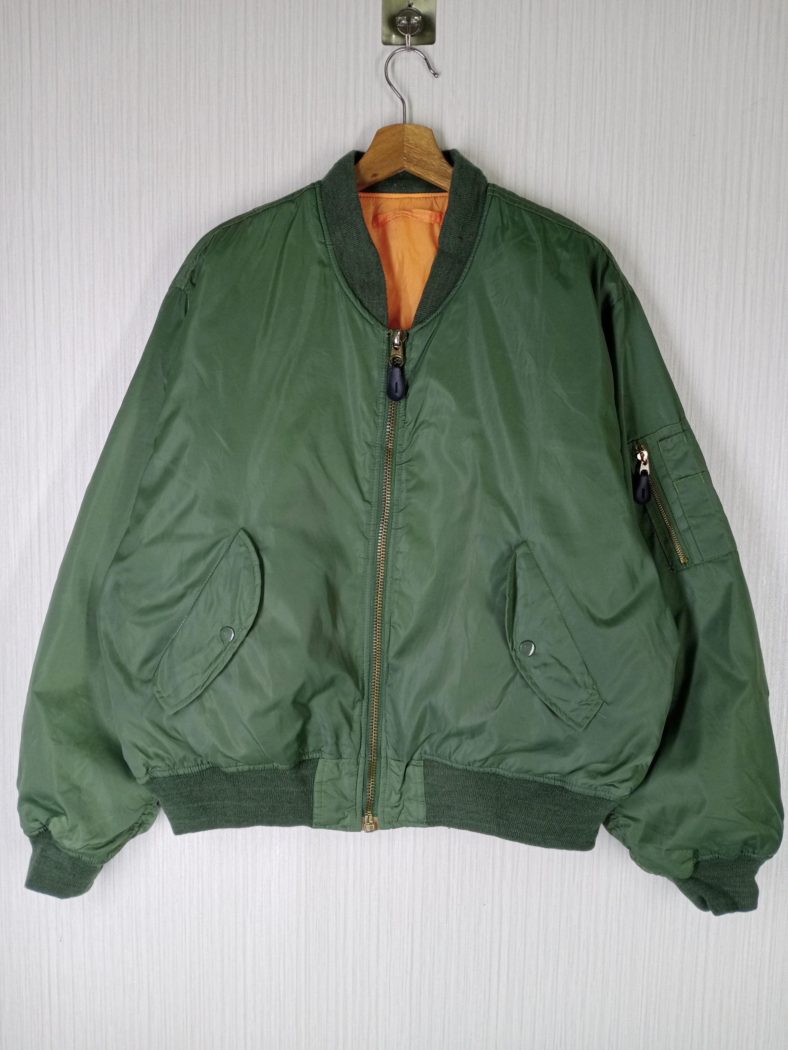 Japanese Brand RARE VINTAGE MA-1 MILITARY BOMBER JACKET Size US L / EU 52-54 / 3 - 1 Thumbnail