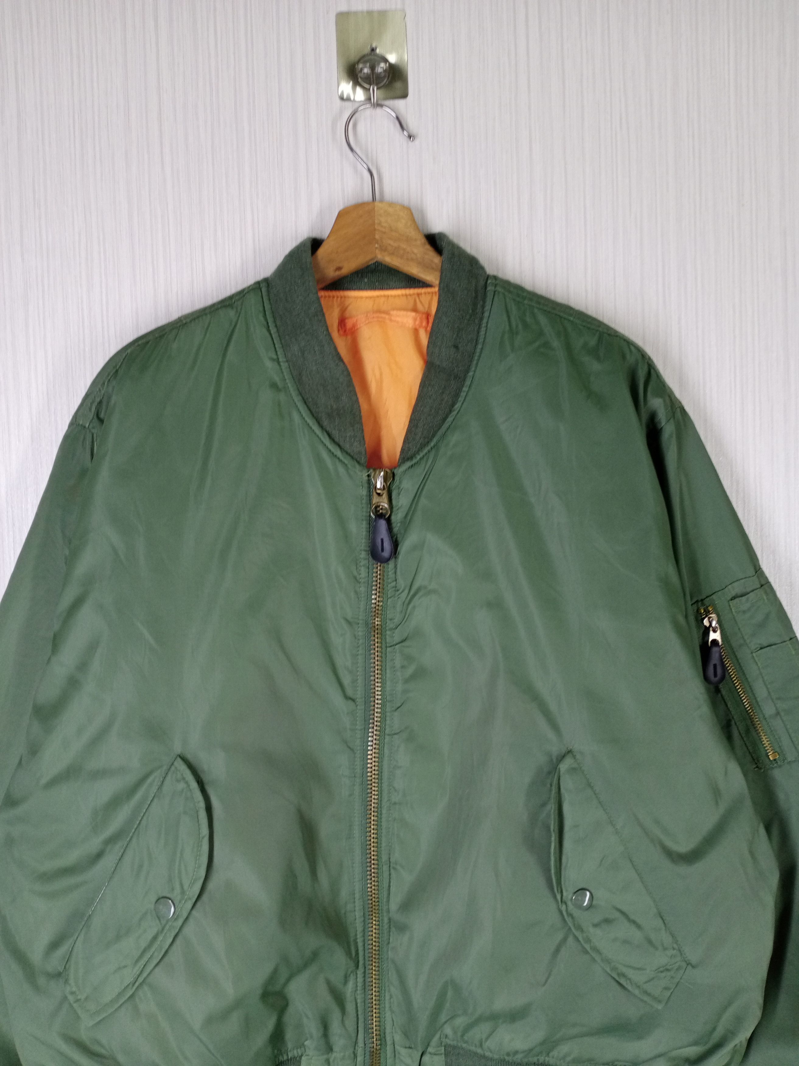 Japanese Brand RARE VINTAGE MA-1 MILITARY BOMBER JACKET Size US L / EU 52-54 / 3 - 2 Thumbnail