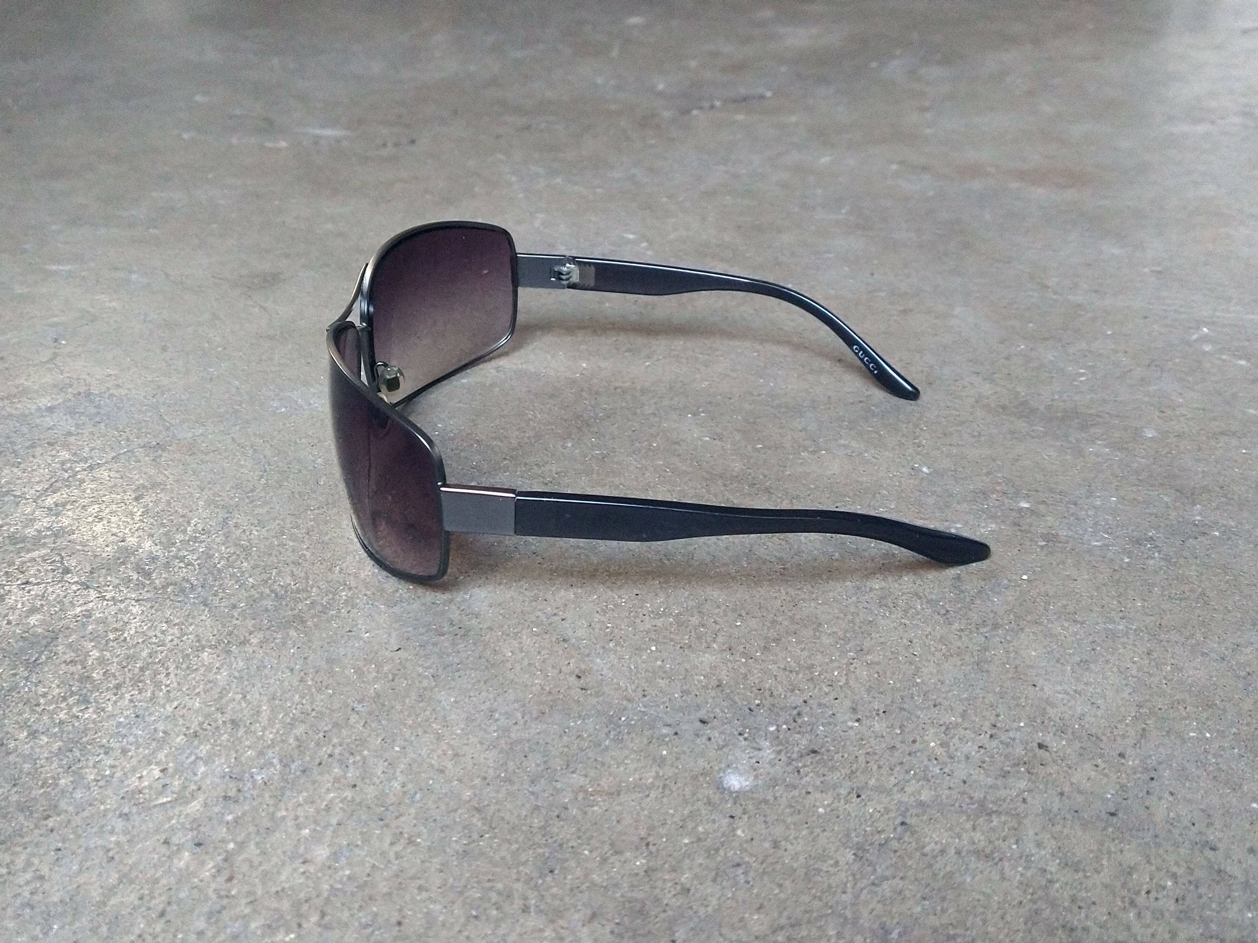 Gucci Gucci Sunglasses GG1894/S Gray Gunmetal Gradient Rectangle Size ONE SIZE - 4 Thumbnail