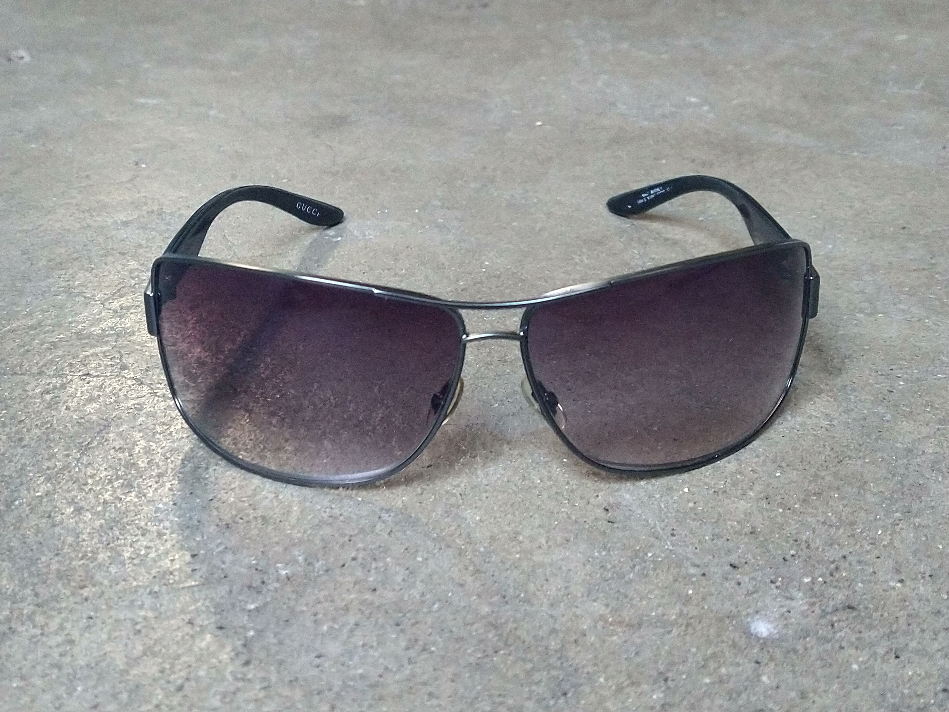 Gucci Gucci Sunglasses GG1894/S Gray Gunmetal Gradient Rectangle Size ONE SIZE - 3 Thumbnail