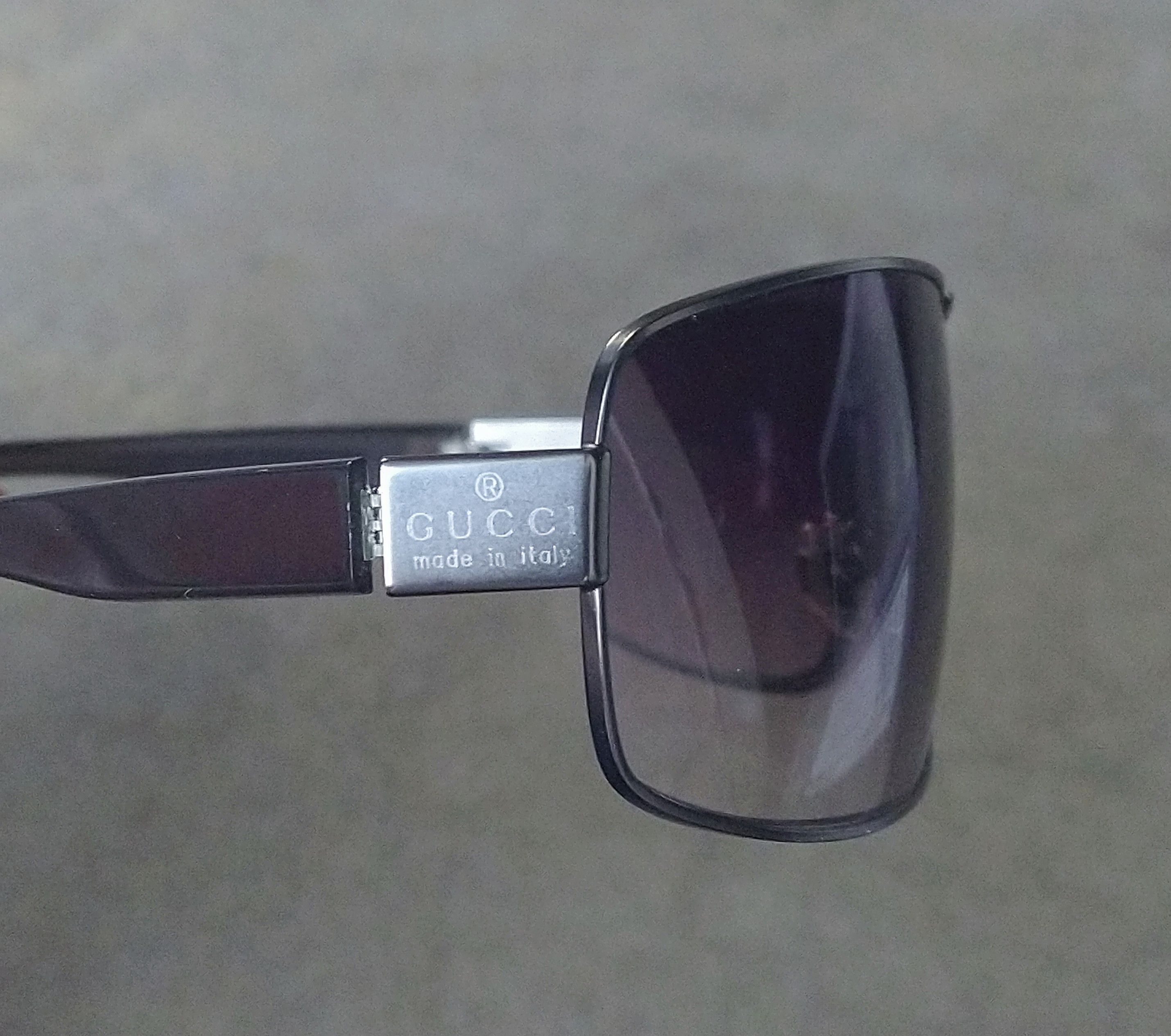 Gucci Gucci Sunglasses GG1894/S Gray Gunmetal Gradient Rectangle Size ONE SIZE - 6 Thumbnail