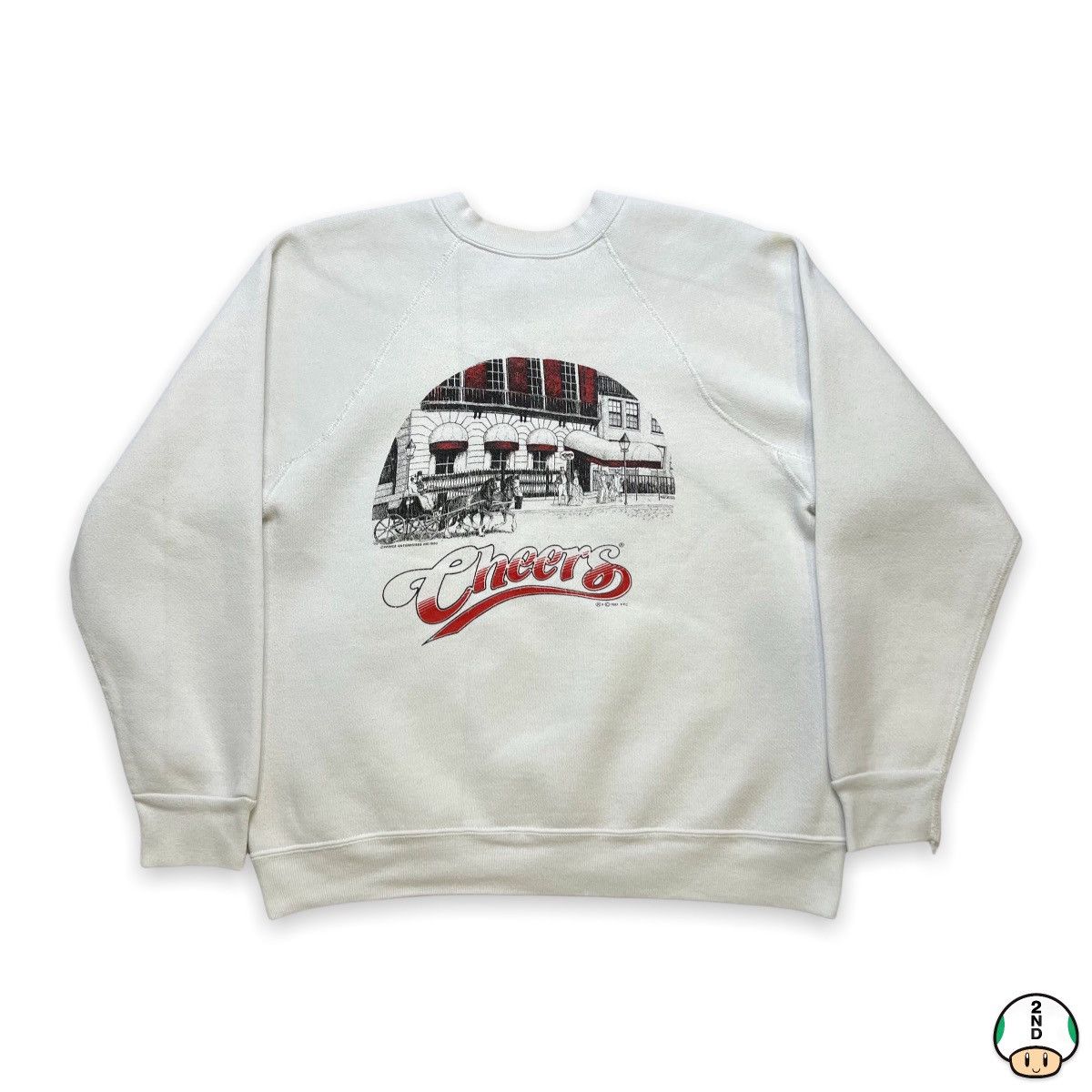 Garbage TV Vintage 1987 Cheers Sweatshirt TV Promo USA Pullover Crew Size US S / EU 44-46 / 1 - 1 Thumbnail