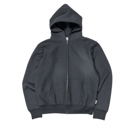 image of Advisory Board Crystals Abc. 123. Zip-Up Hoodie in Anthracite, Men's (Size Medium)