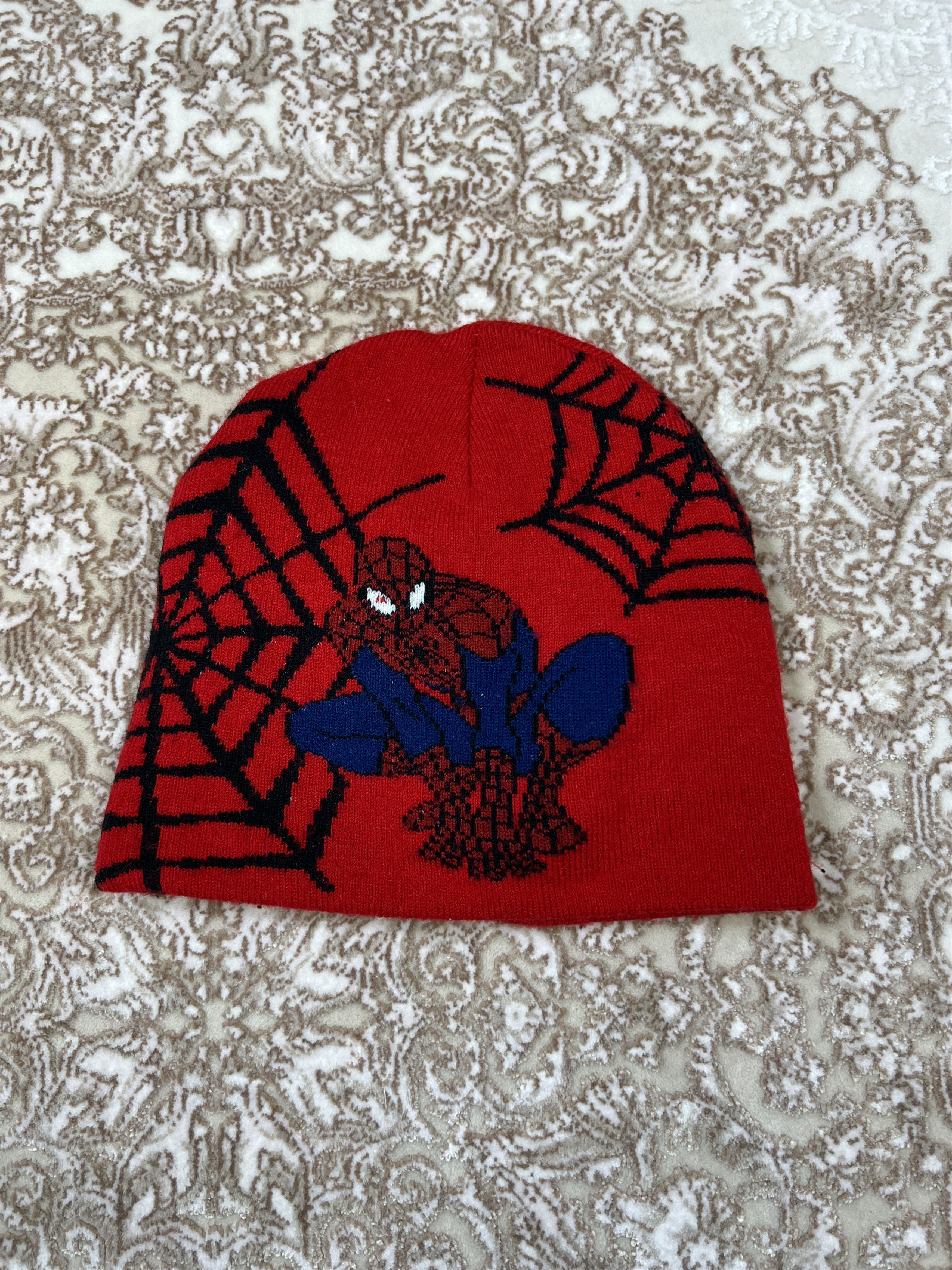 Vintage Y2K SPYDER SPIDER HAT ALLOVER PRINT PATTERN BEANIE Size ONE SIZE - 1 Thumbnail