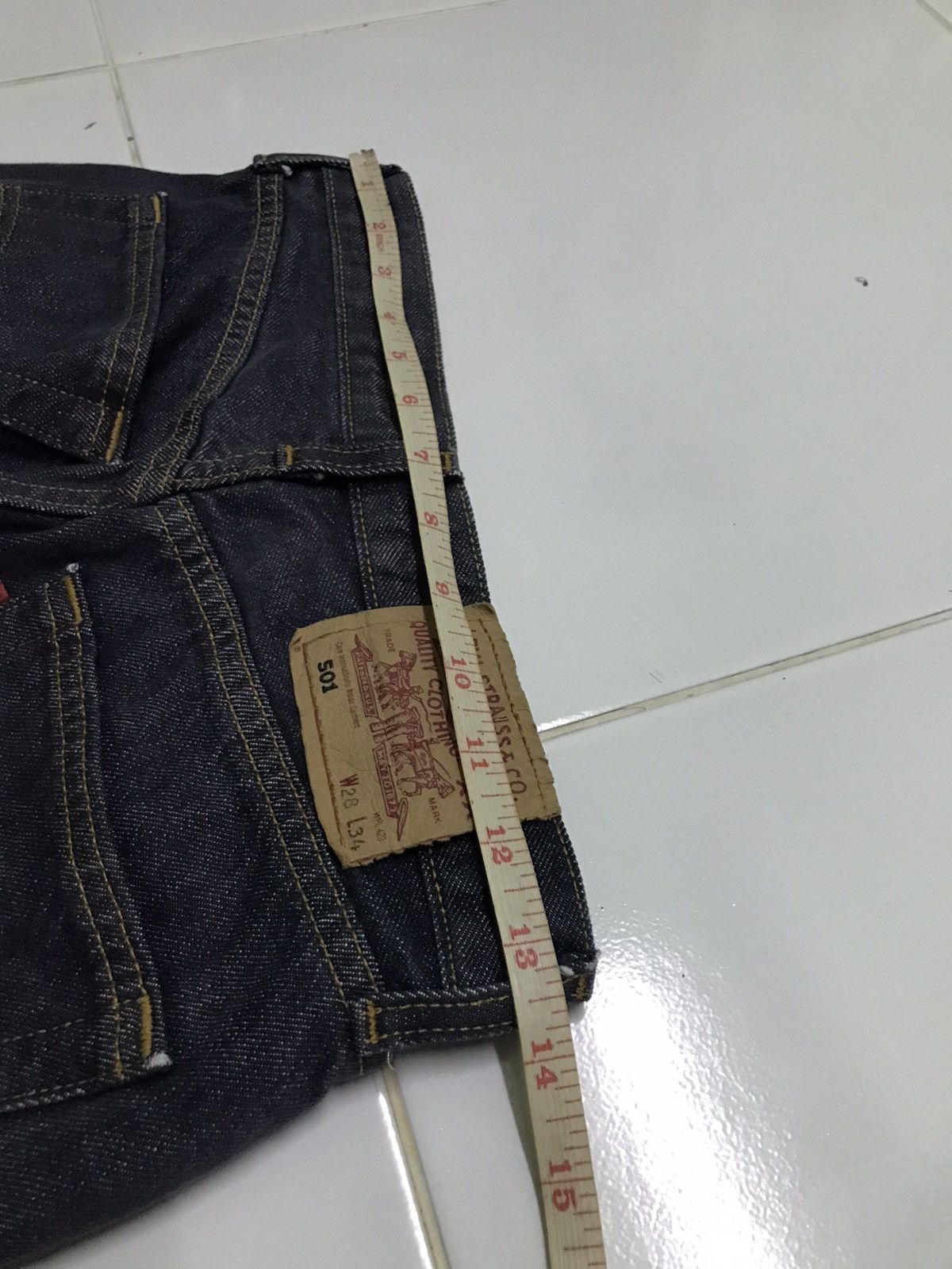 Levi's 26x27 Levi’s 501 blue black denim jeans Size US 26 / EU 42 - 7 Thumbnail