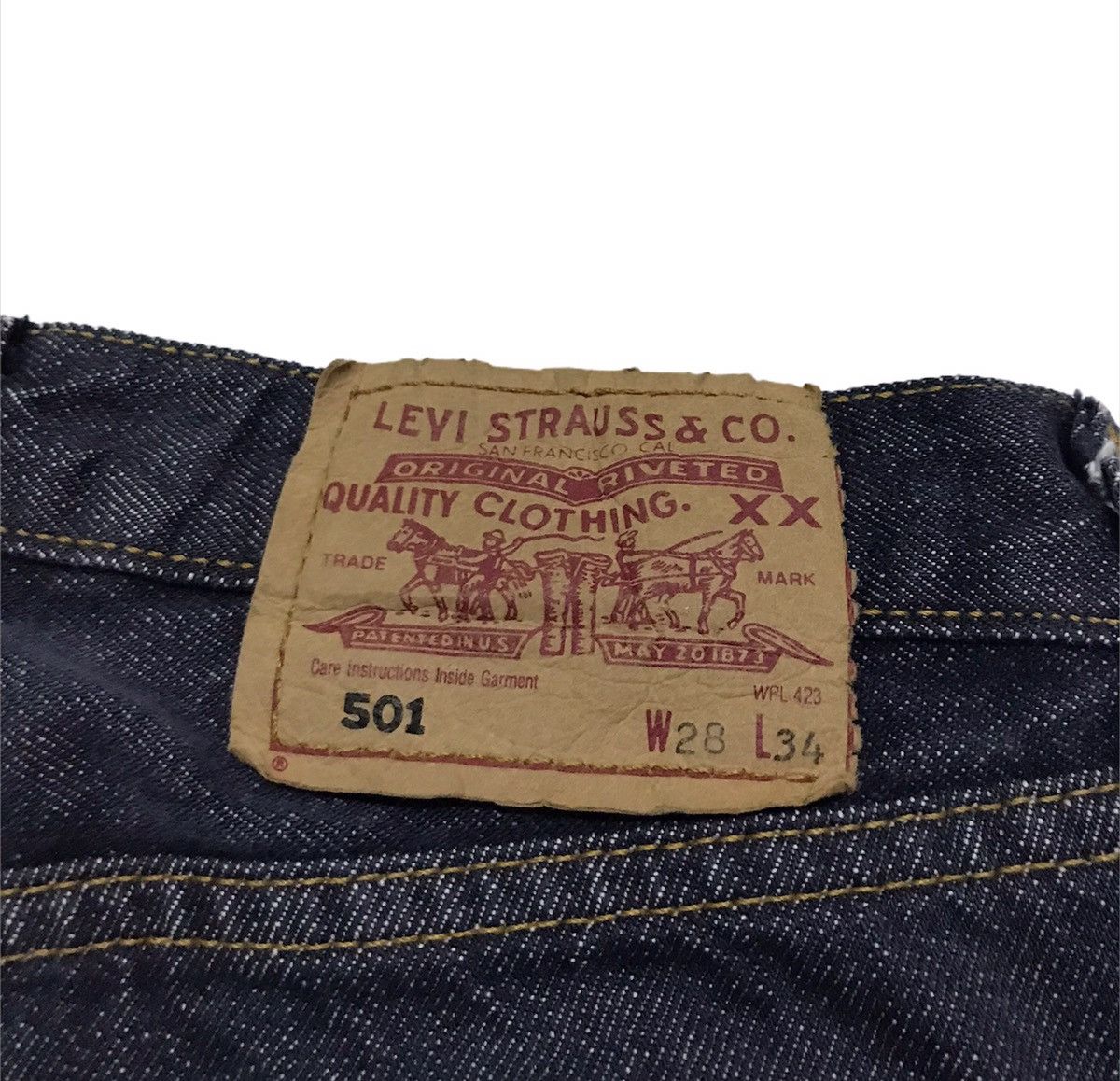 Levi's 26x27 Levi’s 501 blue black denim jeans Size US 26 / EU 42 - 6 Thumbnail