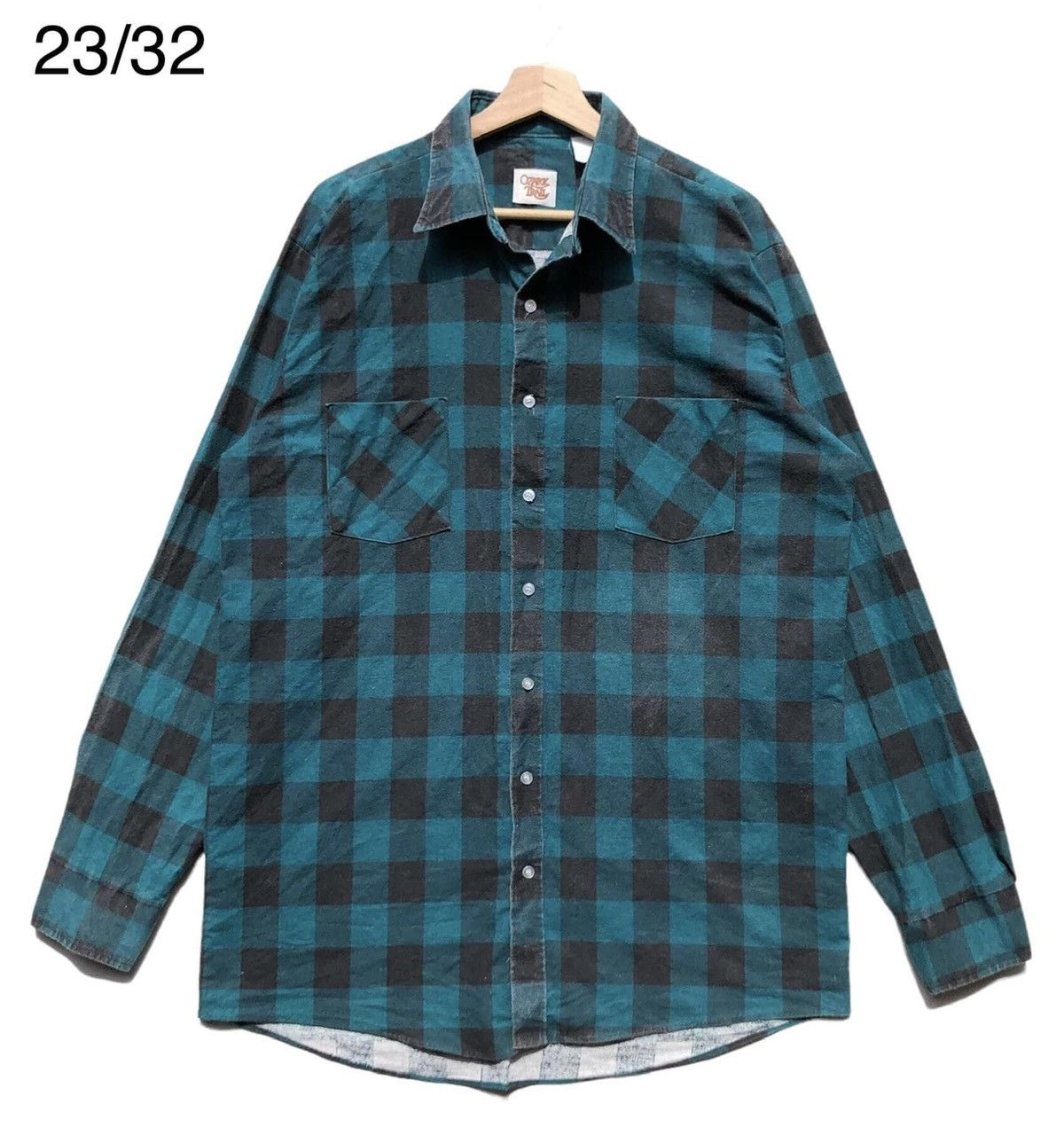 image of Made In USA x Outdoor Life Ozark Trail Flannel in Green Black, Men's (Size XL)