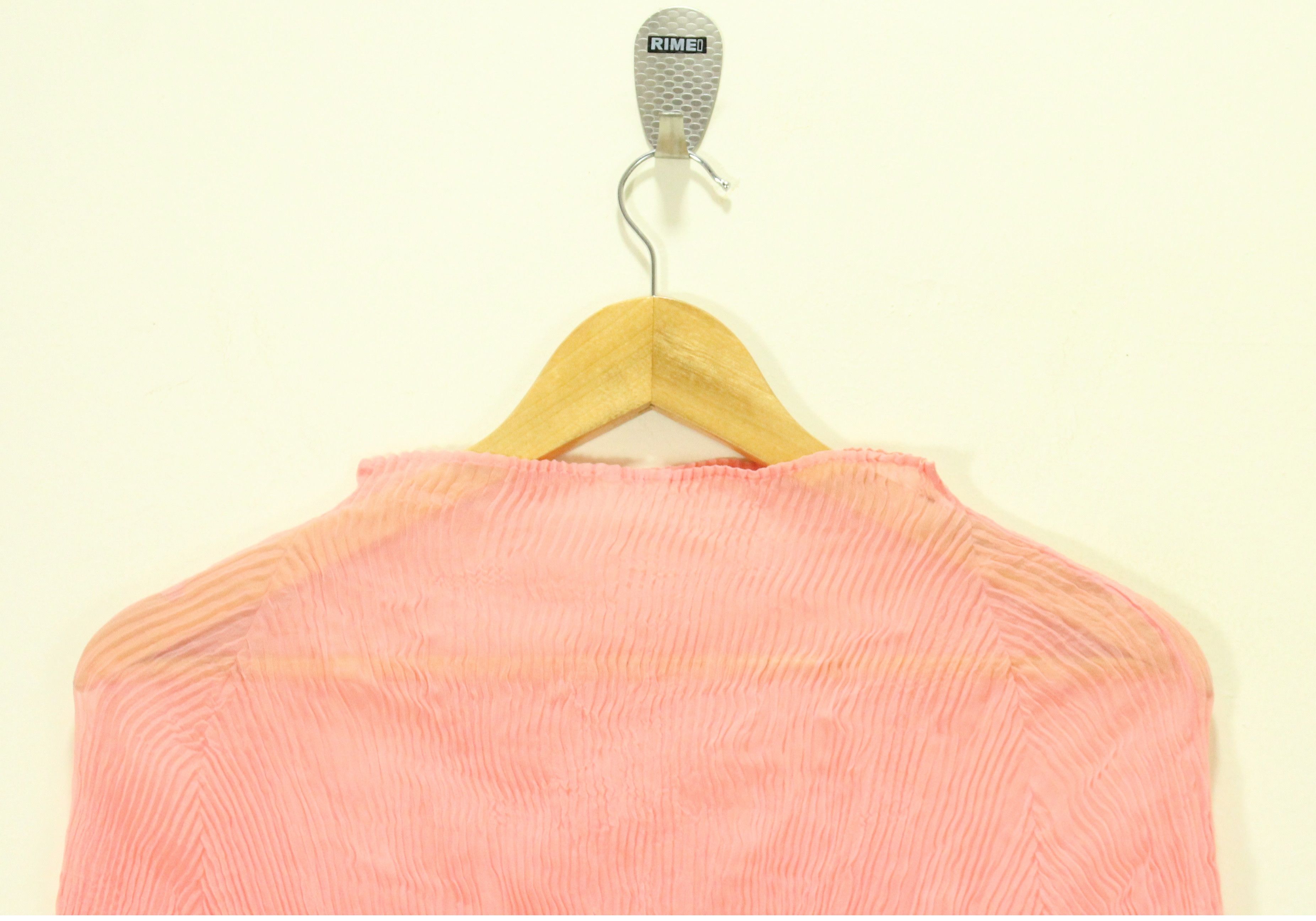 Issey Miyake Iconic ISSEY MIYAKE Top Pleated Wrinkled Sheer Japan Size 3 Size M / US 6-8 / IT 42-44 - 3 Thumbnail
