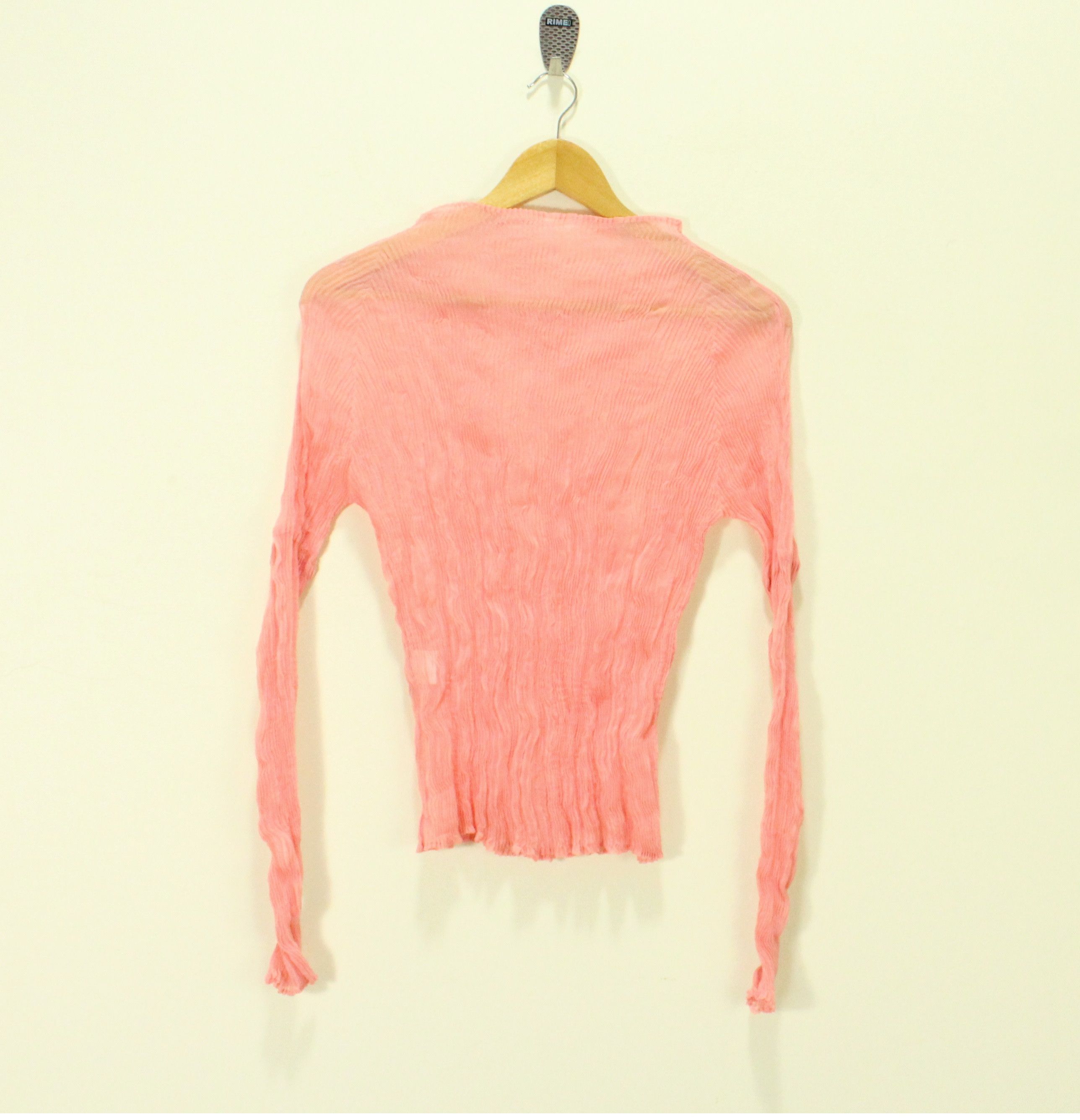 Issey Miyake Iconic ISSEY MIYAKE Top Pleated Wrinkled Sheer Japan Size 3 Size M / US 6-8 / IT 42-44 - 5 Thumbnail