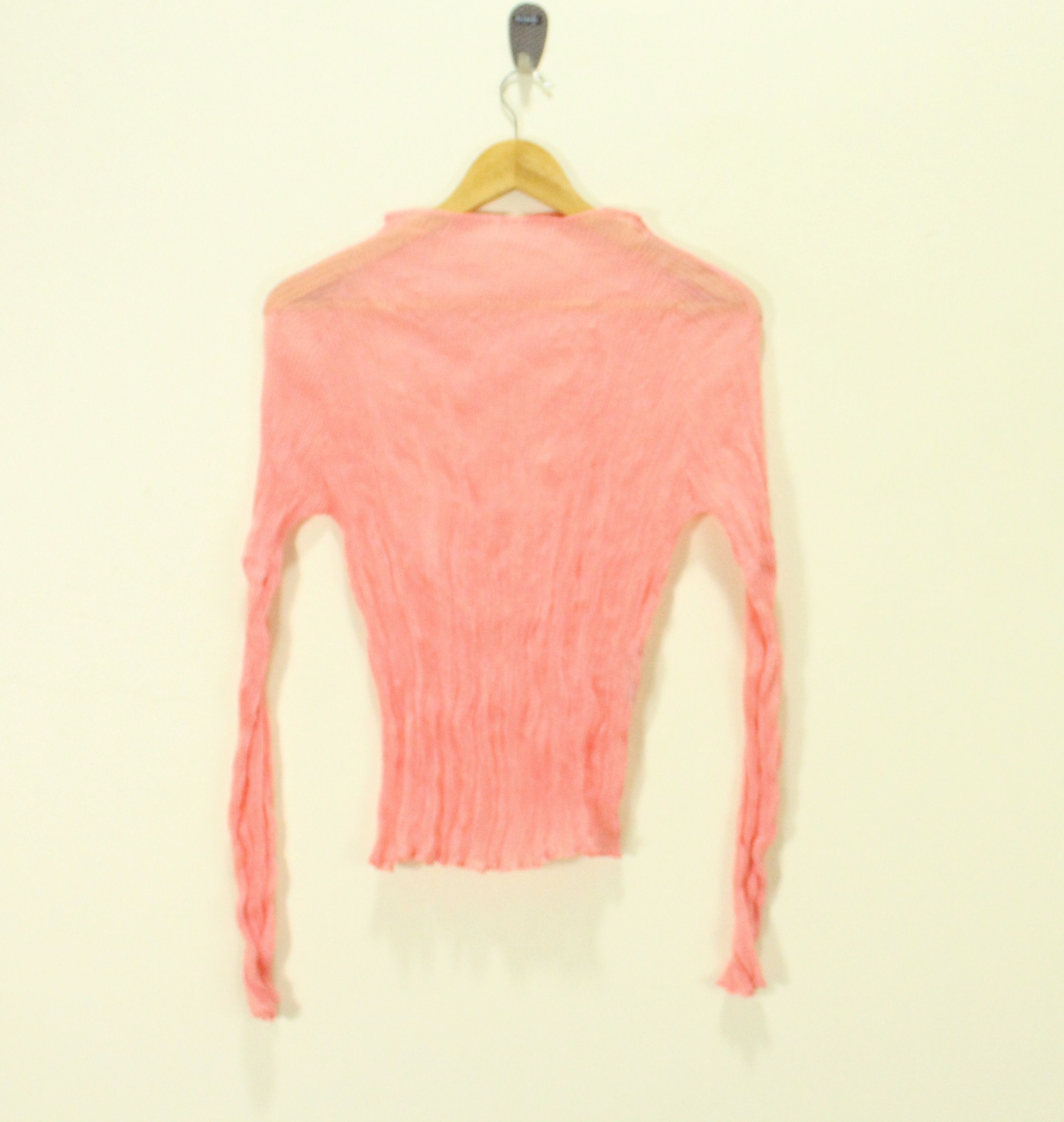Issey Miyake Iconic ISSEY MIYAKE Top Pleated Wrinkled Sheer Japan Size 3 Size M / US 6-8 / IT 42-44 - 2 Thumbnail