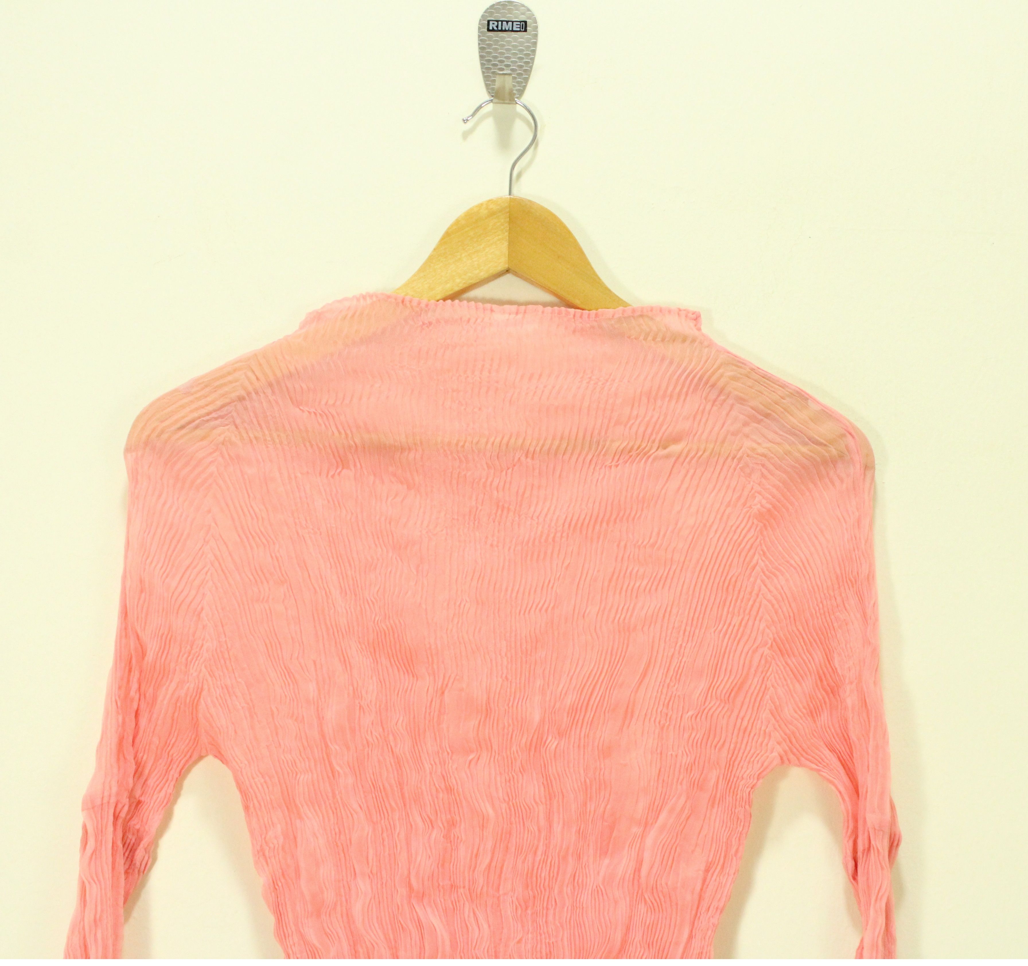 Issey Miyake Iconic ISSEY MIYAKE Top Pleated Wrinkled Sheer Japan Size 3 Size M / US 6-8 / IT 42-44 - 7 Thumbnail