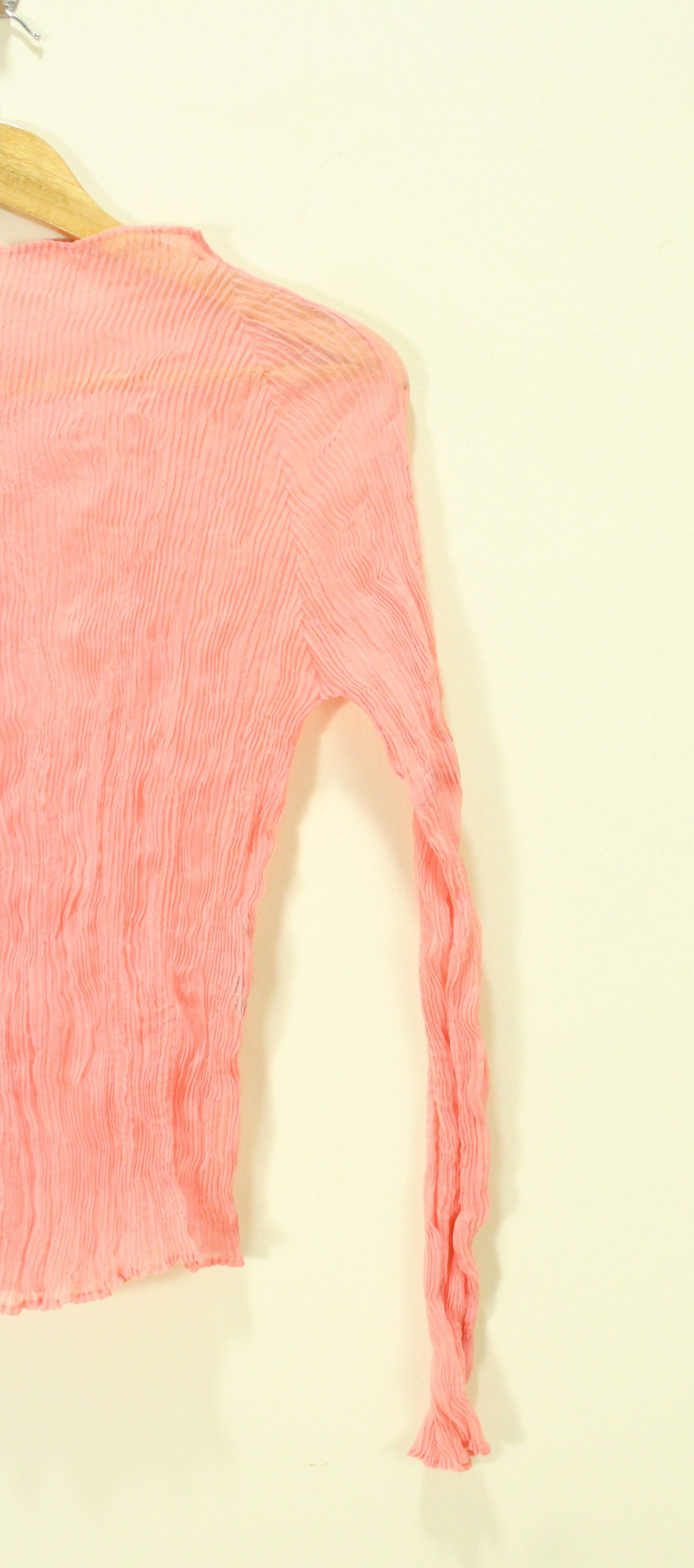 Issey Miyake Iconic ISSEY MIYAKE Top Pleated Wrinkled Sheer Japan Size 3 Size M / US 6-8 / IT 42-44 - 4 Thumbnail