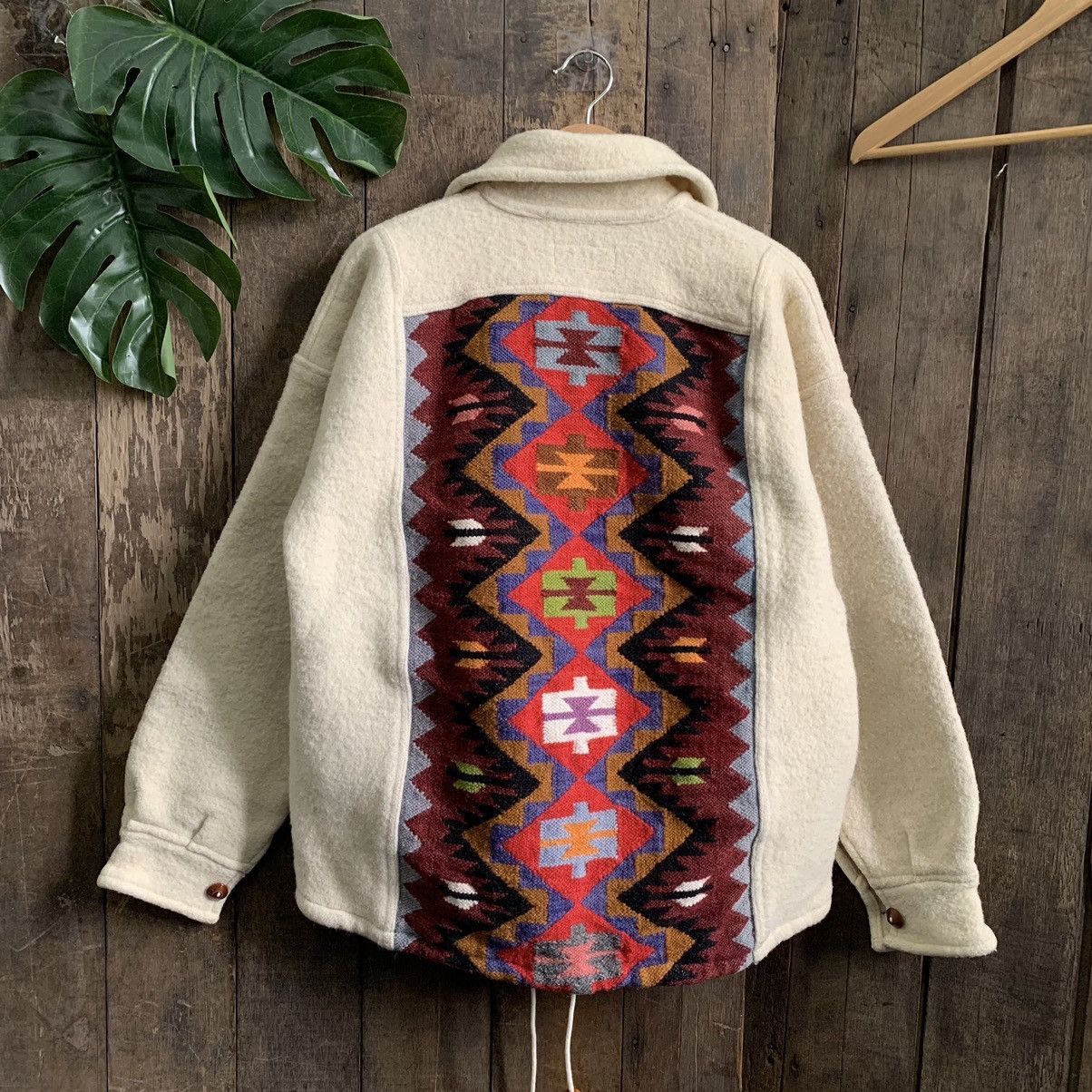 Vintage Vintage Aztec Pattern Wool Jacket Size US M / EU 48-50 / 2 - 1 Thumbnail