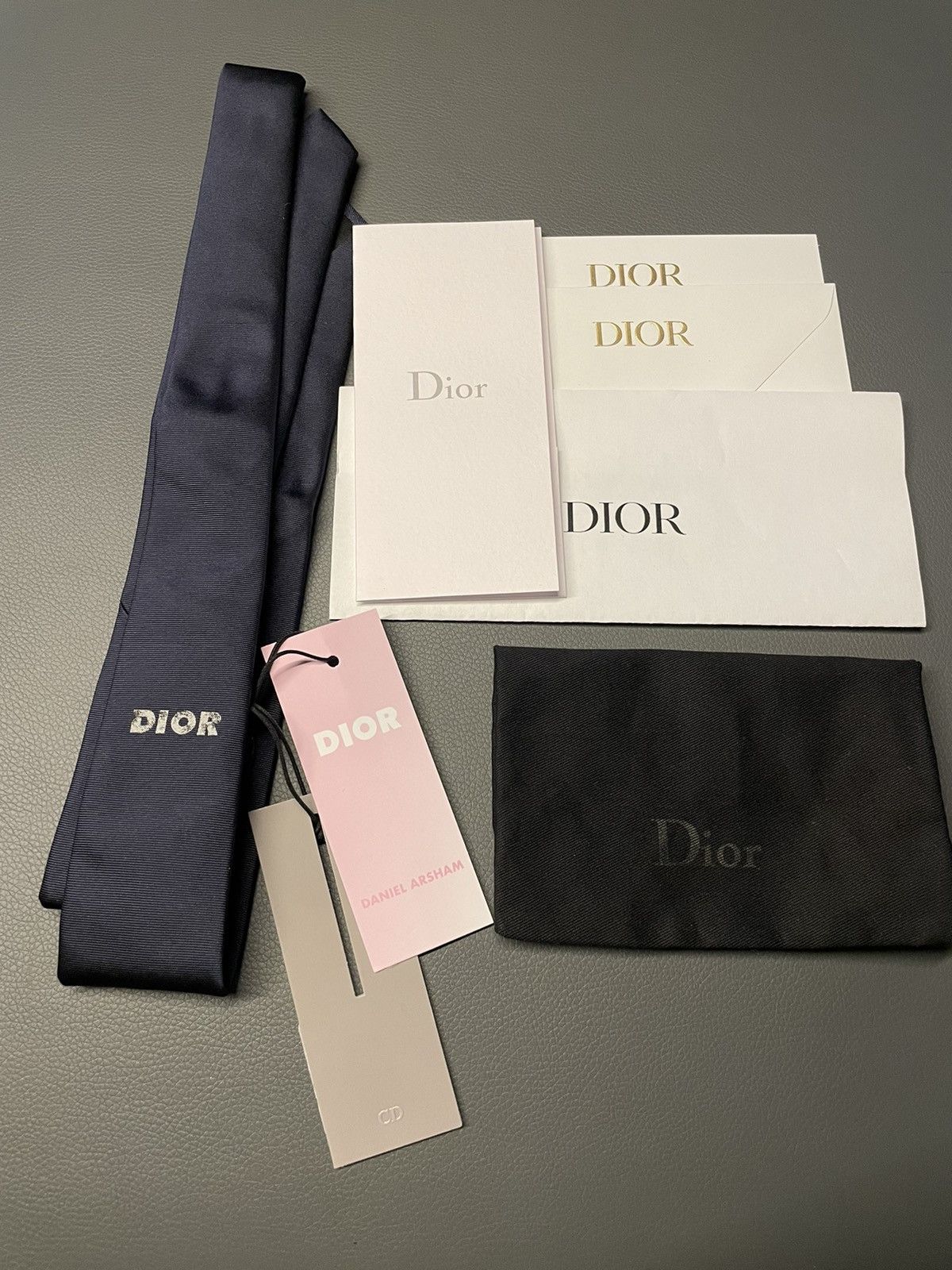 image of New Extremely Limited Dior X Daniel Arsham Tie 100% Silk in Blue, Men's