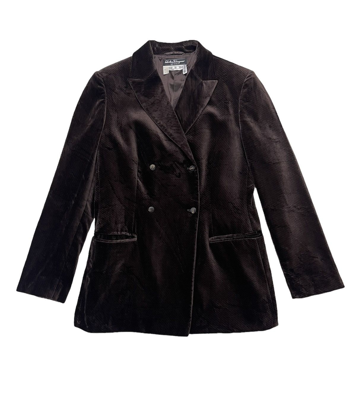 Salvatore Ferragamo Salvatore Ferragamo Velvet Coat Jacket Size US S / EU 44-46 / 1 - 2 Thumbnail