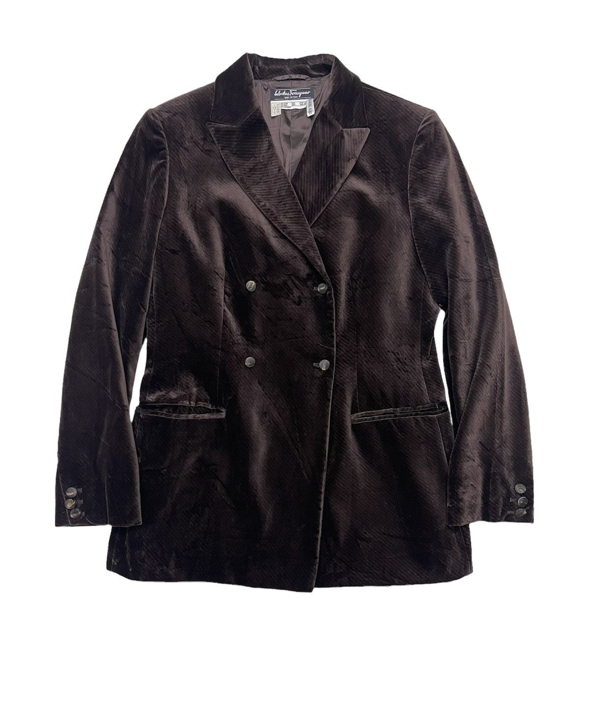 Salvatore Ferragamo Salvatore Ferragamo Velvet Coat Jacket Size US S / EU 44-46 / 1 - 1 Thumbnail