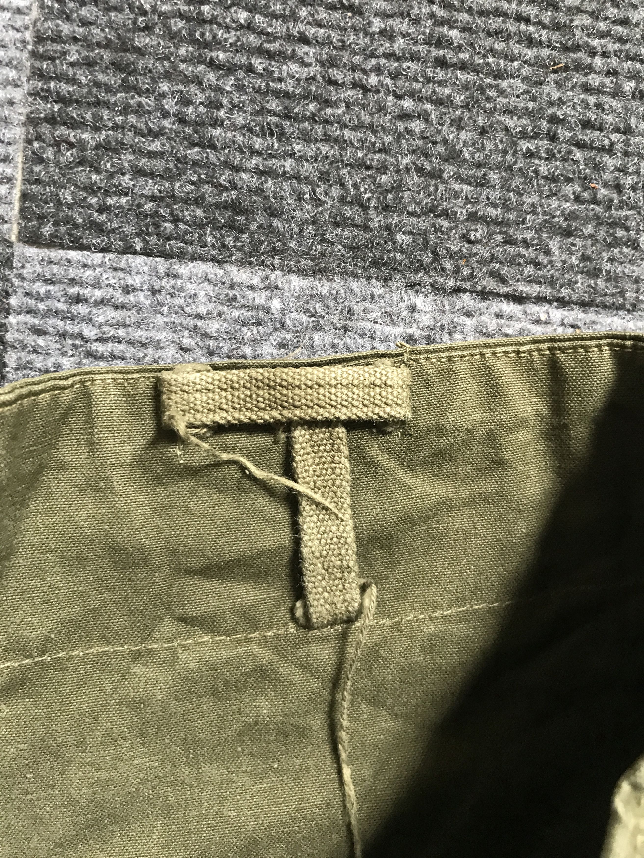 Vintage SP14 Vintage 1950s Belgian Army Short Cargo Pant Size US 31 - 9 Thumbnail