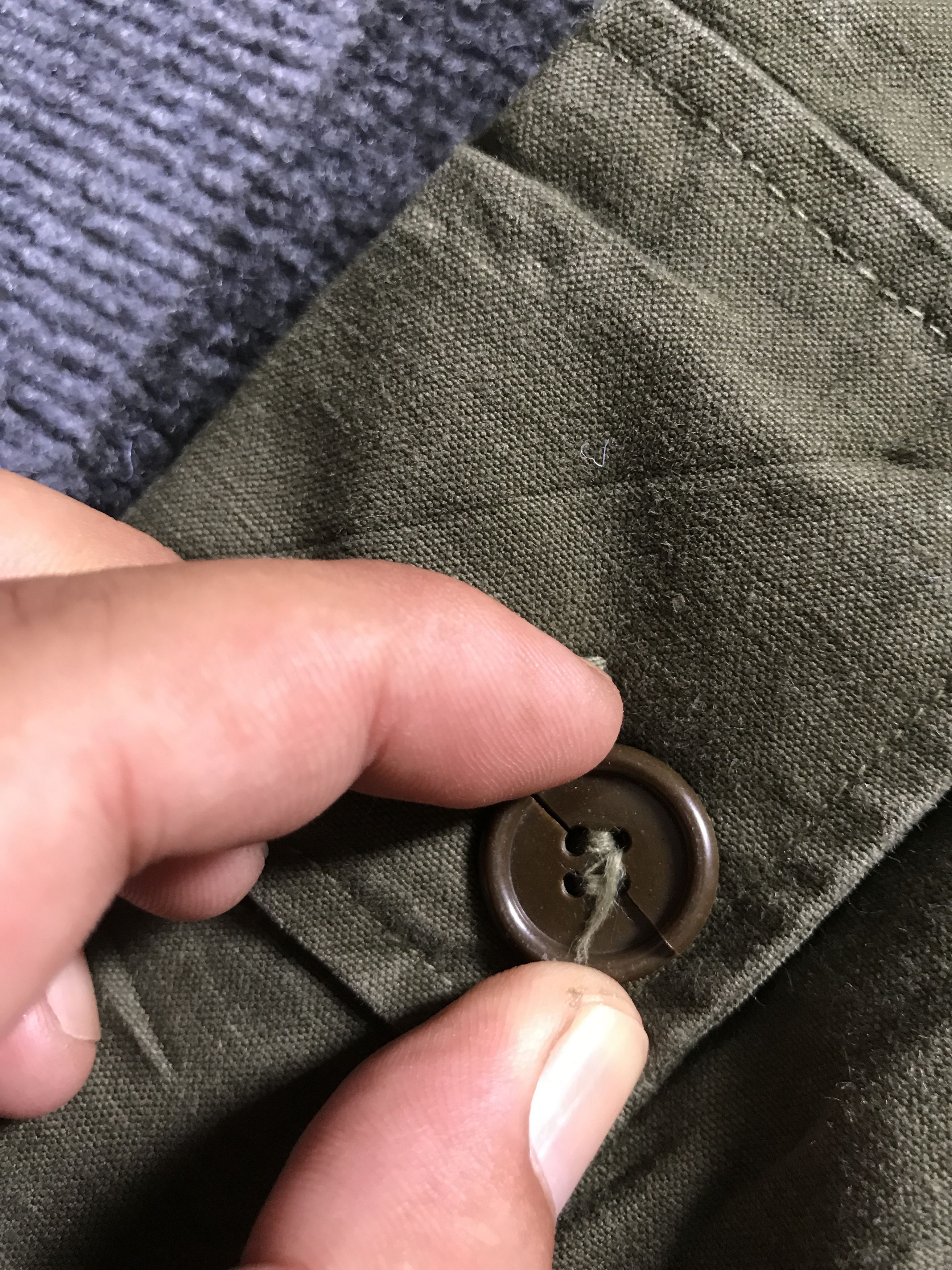 Vintage SP14 Vintage 1950s Belgian Army Short Cargo Pant Size US 31 - 4 Thumbnail