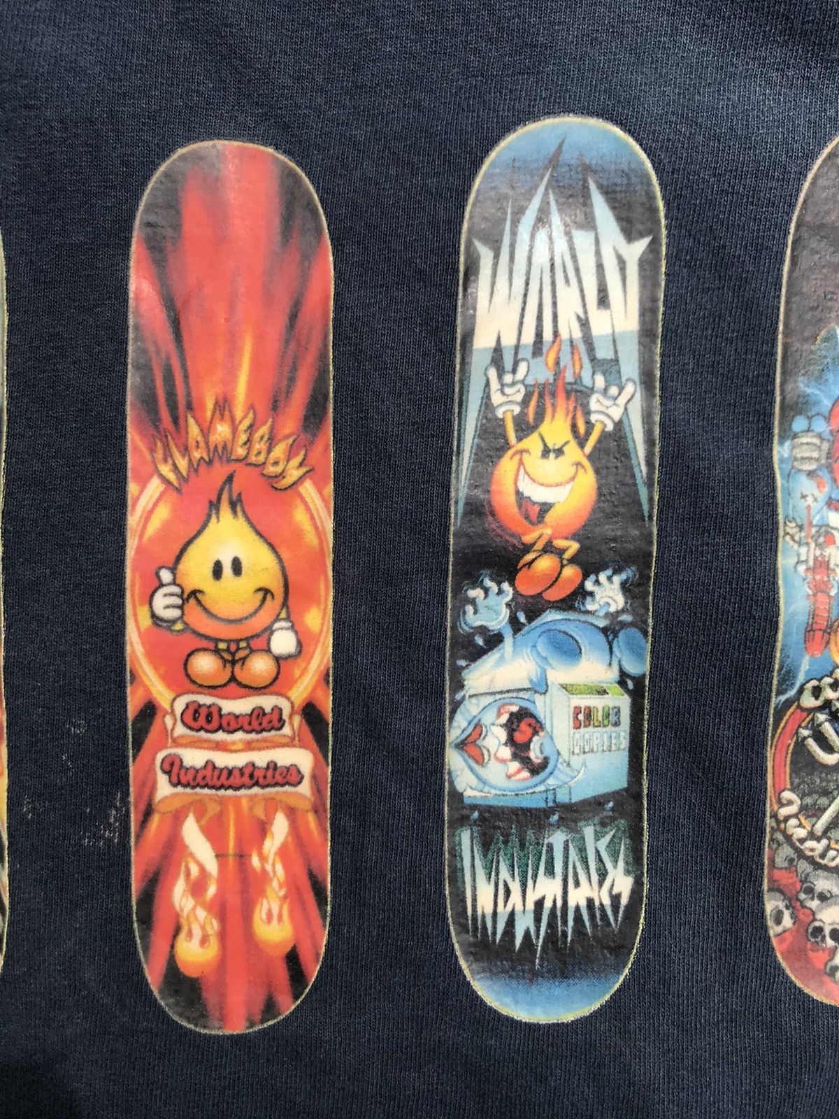 Hook-Ups vintage 90s world industries deck skateboards printed tee Size US M / EU 48-50 / 2 - 7 Thumbnail