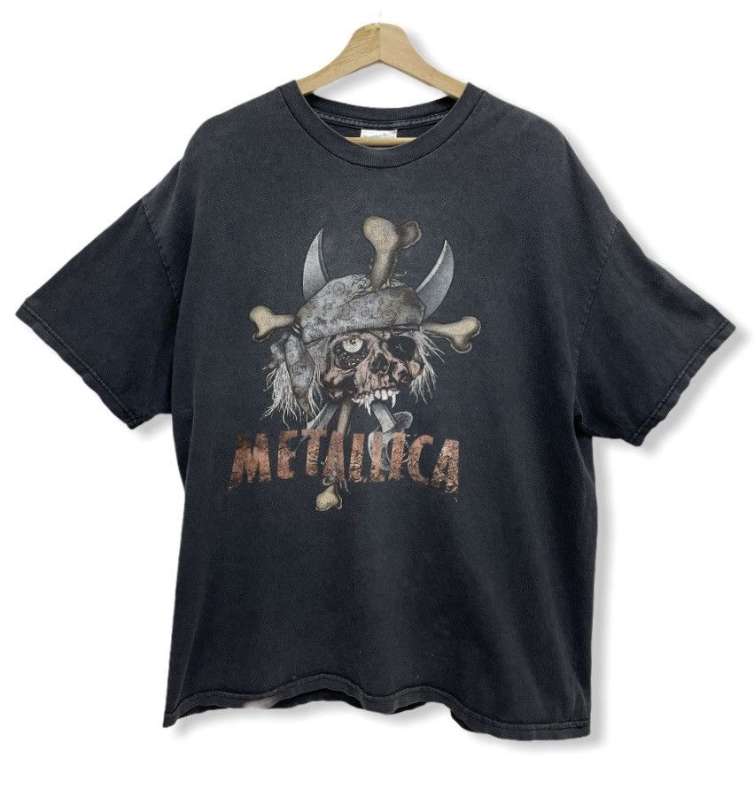 Metallica Vtg METALLICA Pushead Skull T-Shirt by TENNESSE RIVER USA Size US XL / EU 56 / 4 - 2 Thumbnail