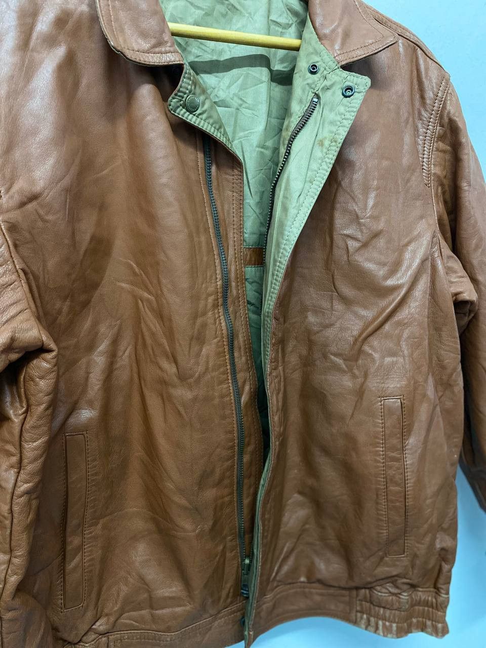 Japanese Brand Vintage Leather Style Jacket Japanese Brand Reversible Size US L / EU 52-54 / 3 - 6 Thumbnail