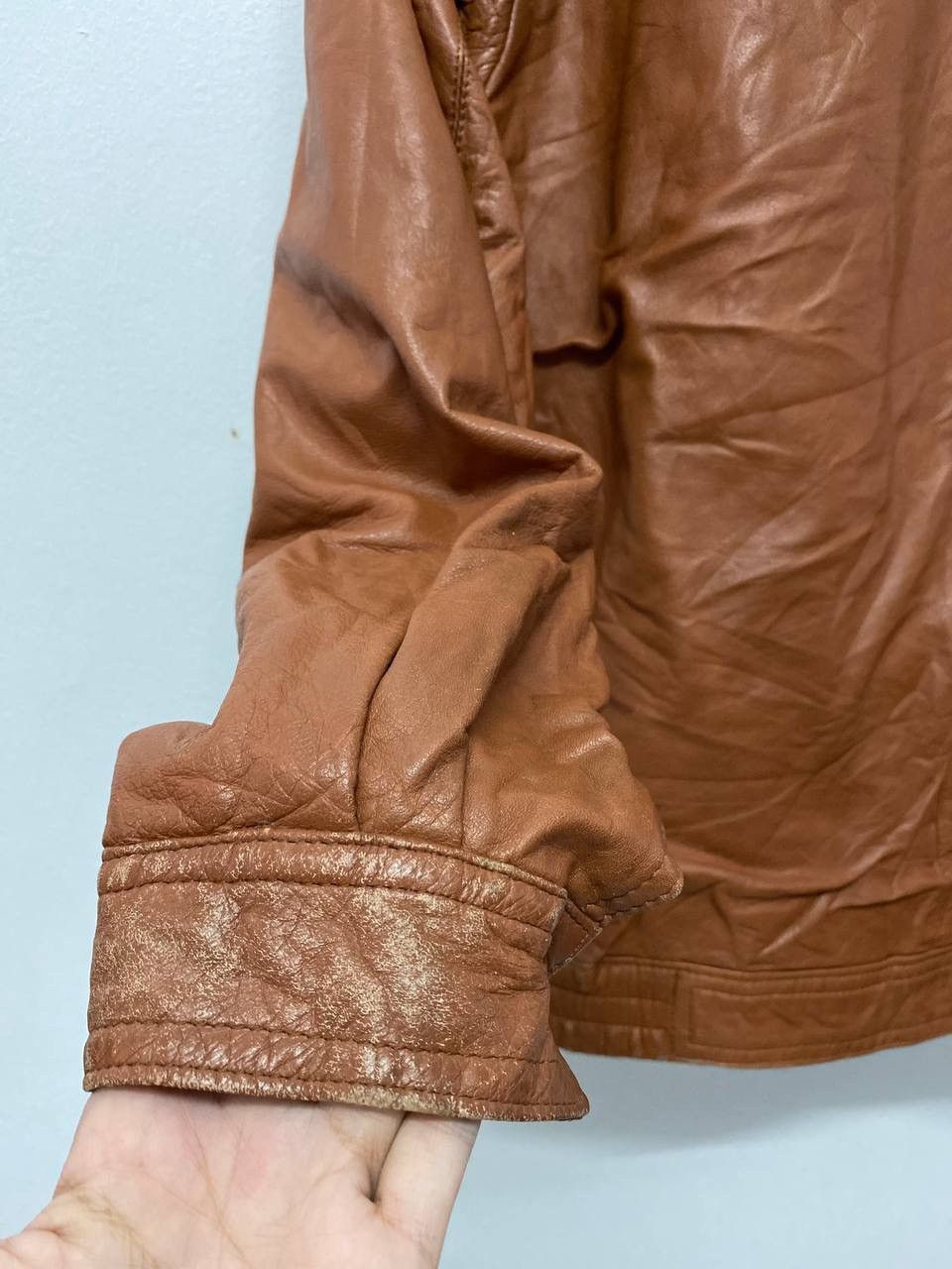 Japanese Brand Vintage Leather Style Jacket Japanese Brand Reversible Size US L / EU 52-54 / 3 - 9 Thumbnail