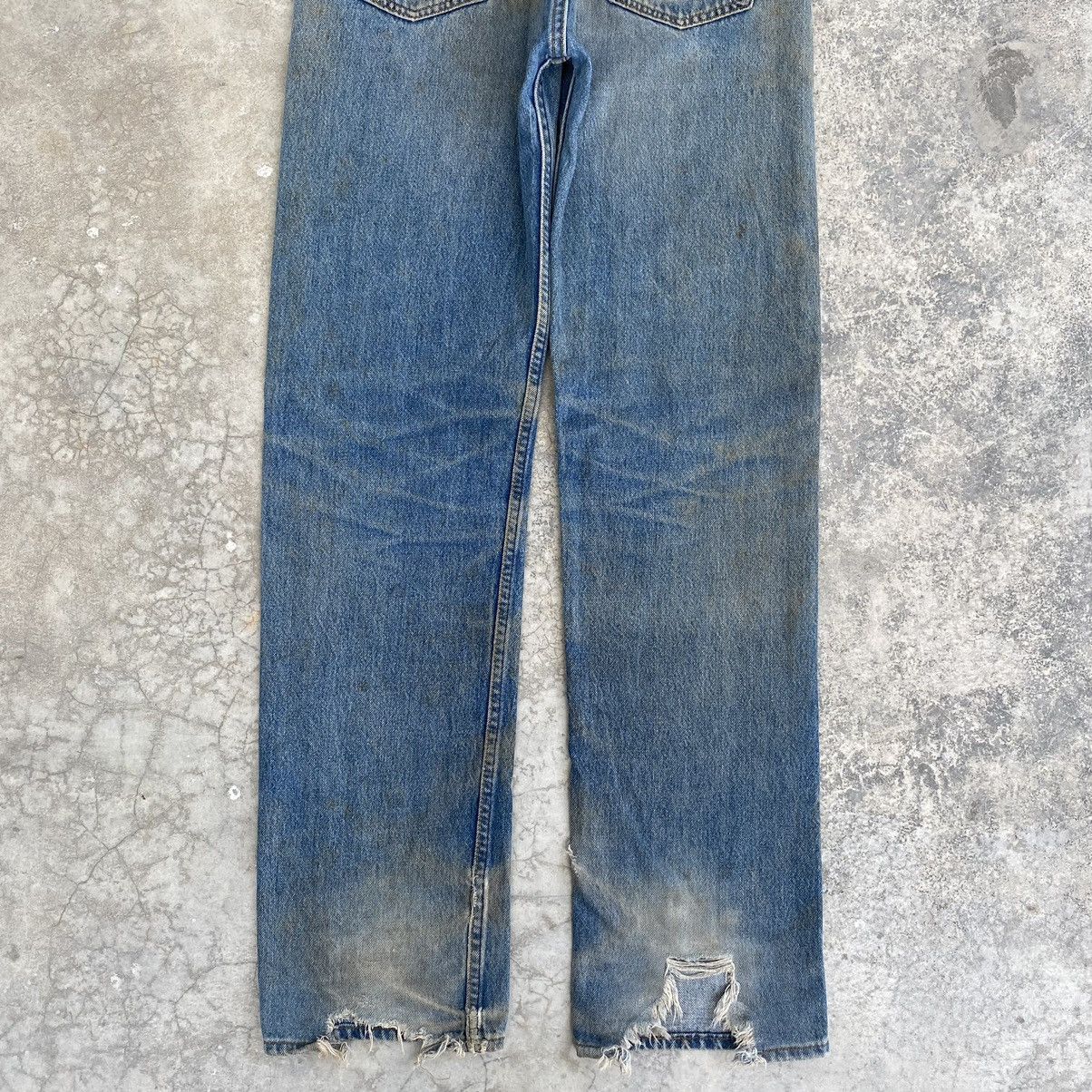 Levi's Vintage 90’s Levis 501 Mud Washed Ripped Denim Jeans Size US 32 / EU 48 - 16 Thumbnail