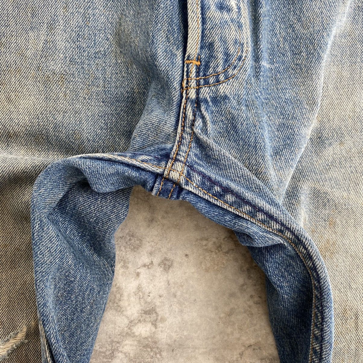 Levi's Vintage 90’s Levis 501 Mud Washed Ripped Denim Jeans Size US 32 / EU 48 - 13 Thumbnail