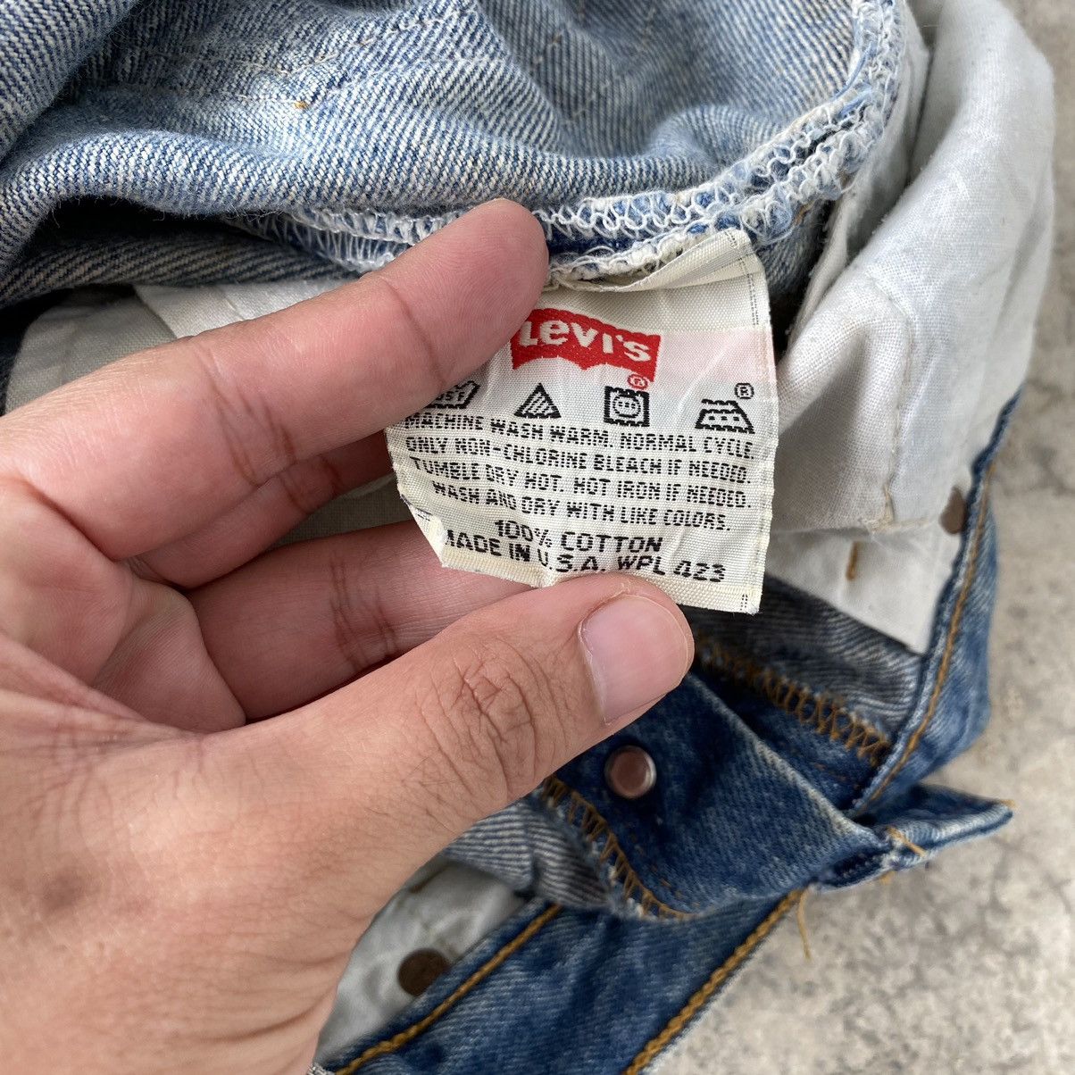 Levi's Vintage 90’s Levis 501 Mud Washed Ripped Denim Jeans Size US 32 / EU 48 - 24 Thumbnail