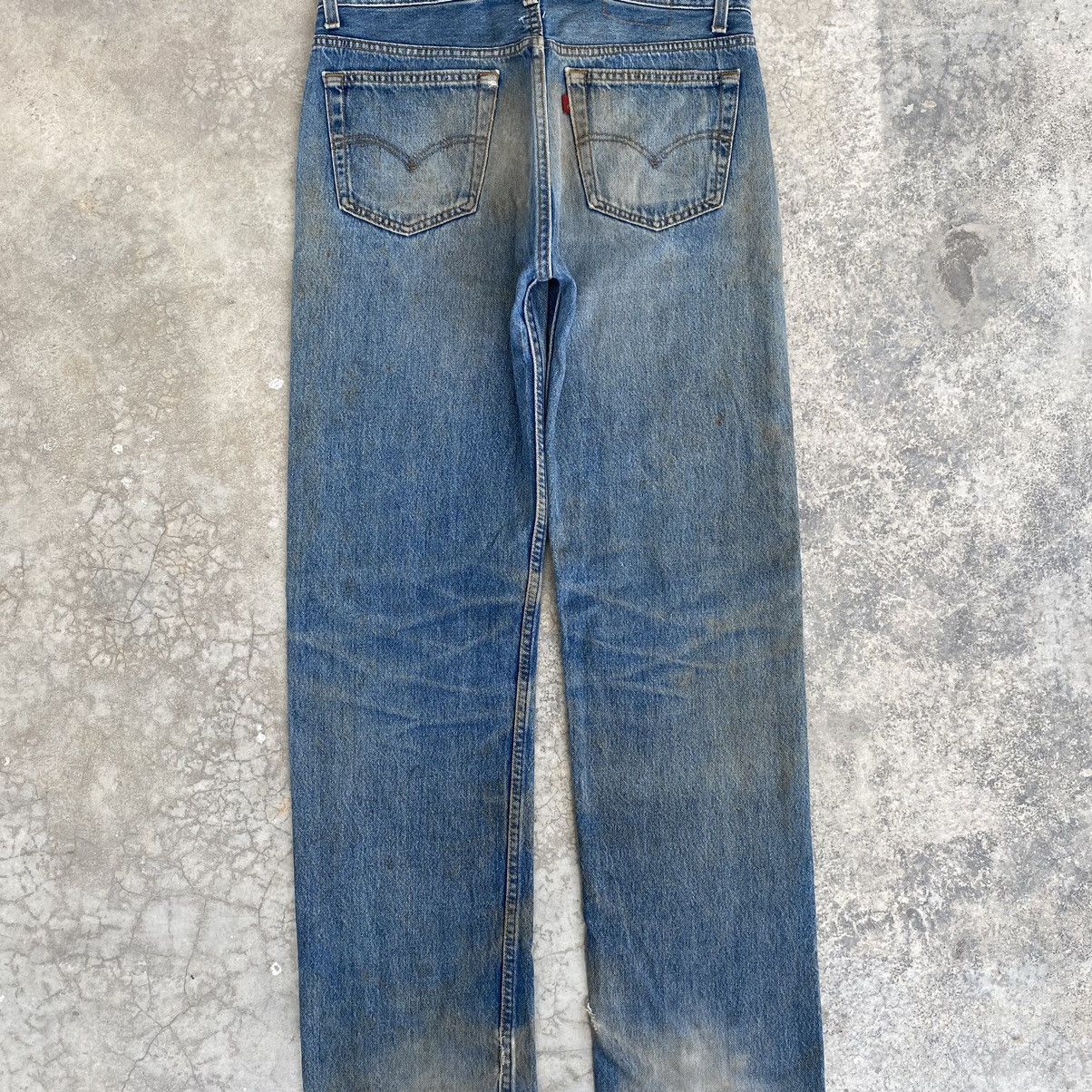 Levi's Vintage 90’s Levis 501 Mud Washed Ripped Denim Jeans Size US 32 / EU 48 - 17 Thumbnail