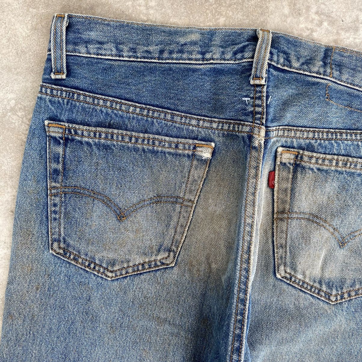 Levi's Vintage 90’s Levis 501 Mud Washed Ripped Denim Jeans Size US 32 / EU 48 - 21 Thumbnail