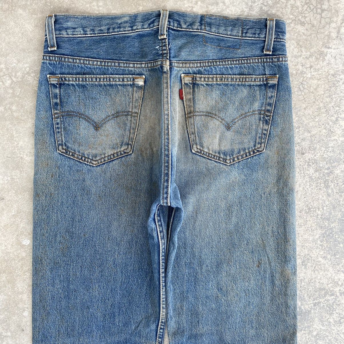 Levi's Vintage 90’s Levis 501 Mud Washed Ripped Denim Jeans Size US 32 / EU 48 - 19 Thumbnail