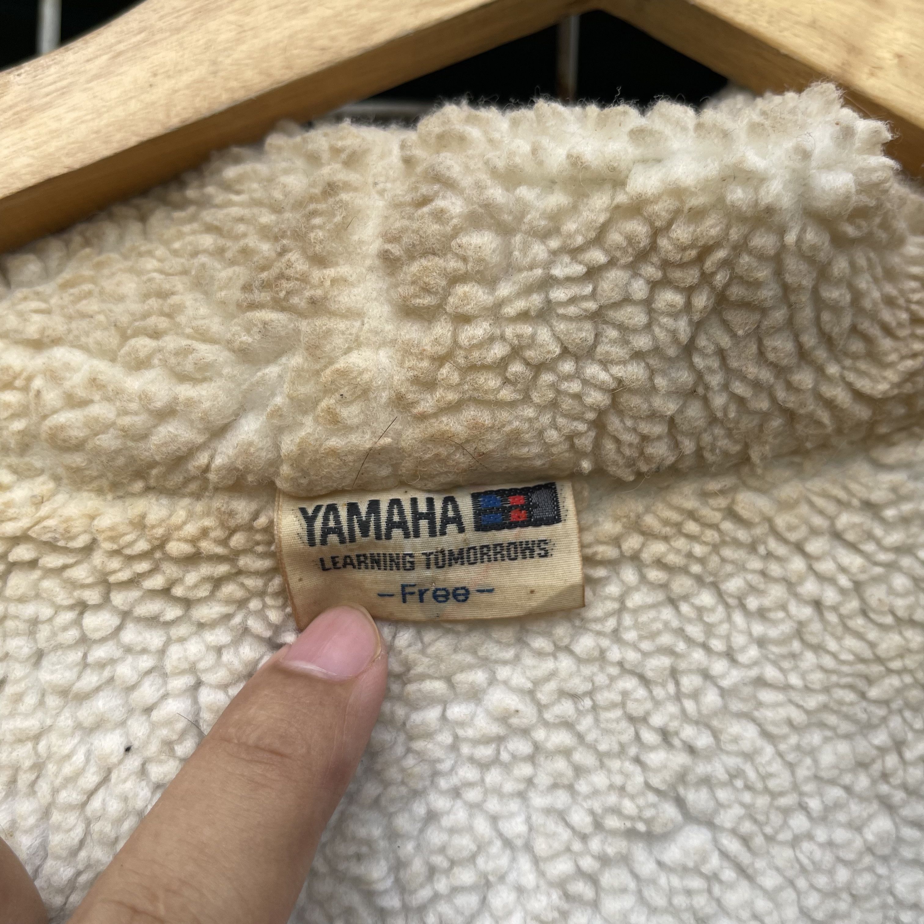 Sports Specialties × Vintage × Yamaha 1990s Yamaha Motorsport Shearling Fleece Sherpa Jacket Size US L / EU 52-54 / 3 - 7 Thumbnail