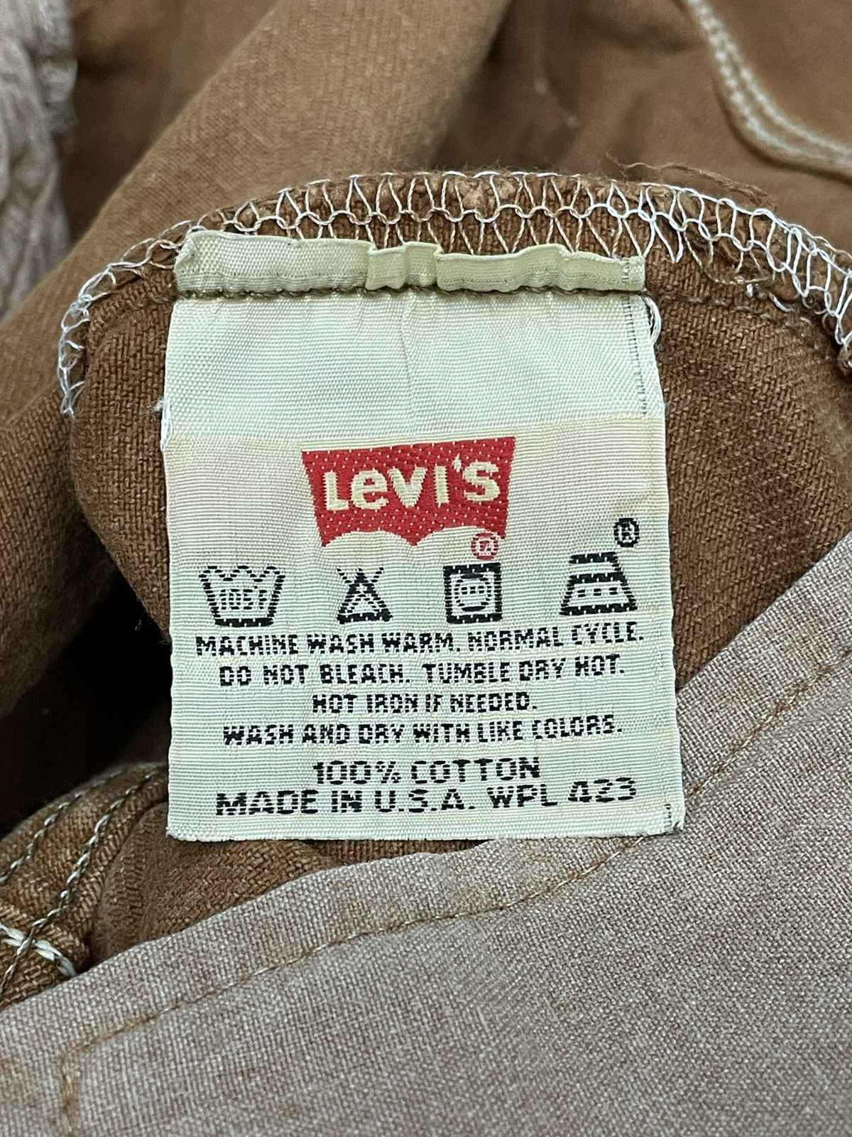 Levi's Vintage Clothing 🔥DOPE Vintage 90’s💥LEVI’S 501 USA Brown Distressed Denim Size US 31 - 13 Thumbnail