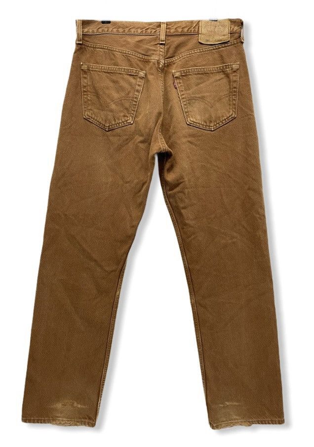 Levi's Vintage Clothing 🔥DOPE Vintage 90’s💥LEVI’S 501 USA Brown Distressed Denim Size US 31 - 7 Thumbnail