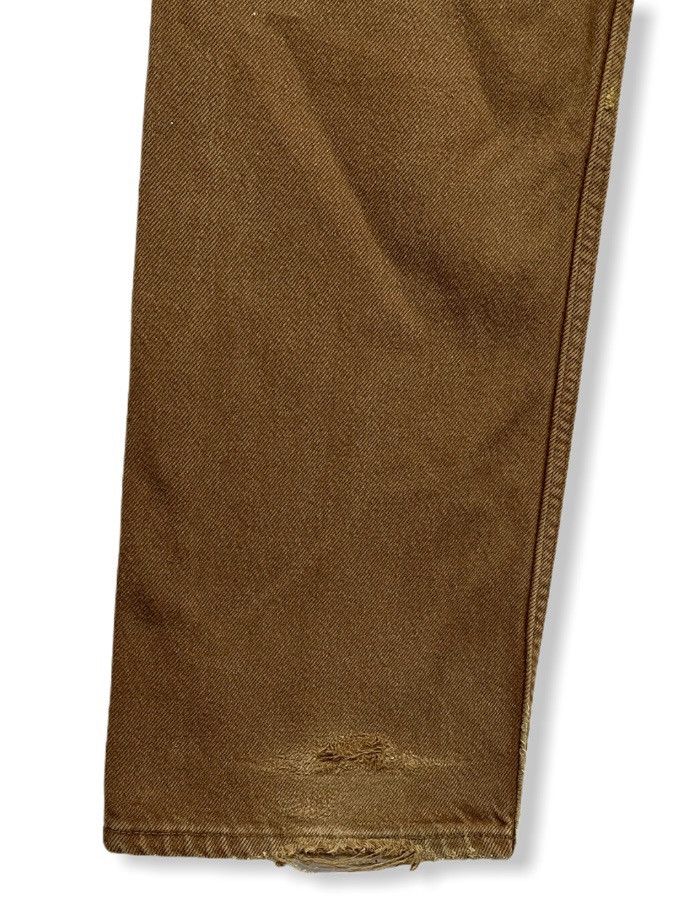 Levi's Vintage Clothing 🔥DOPE Vintage 90’s💥LEVI’S 501 USA Brown Distressed Denim Size US 31 - 9 Thumbnail
