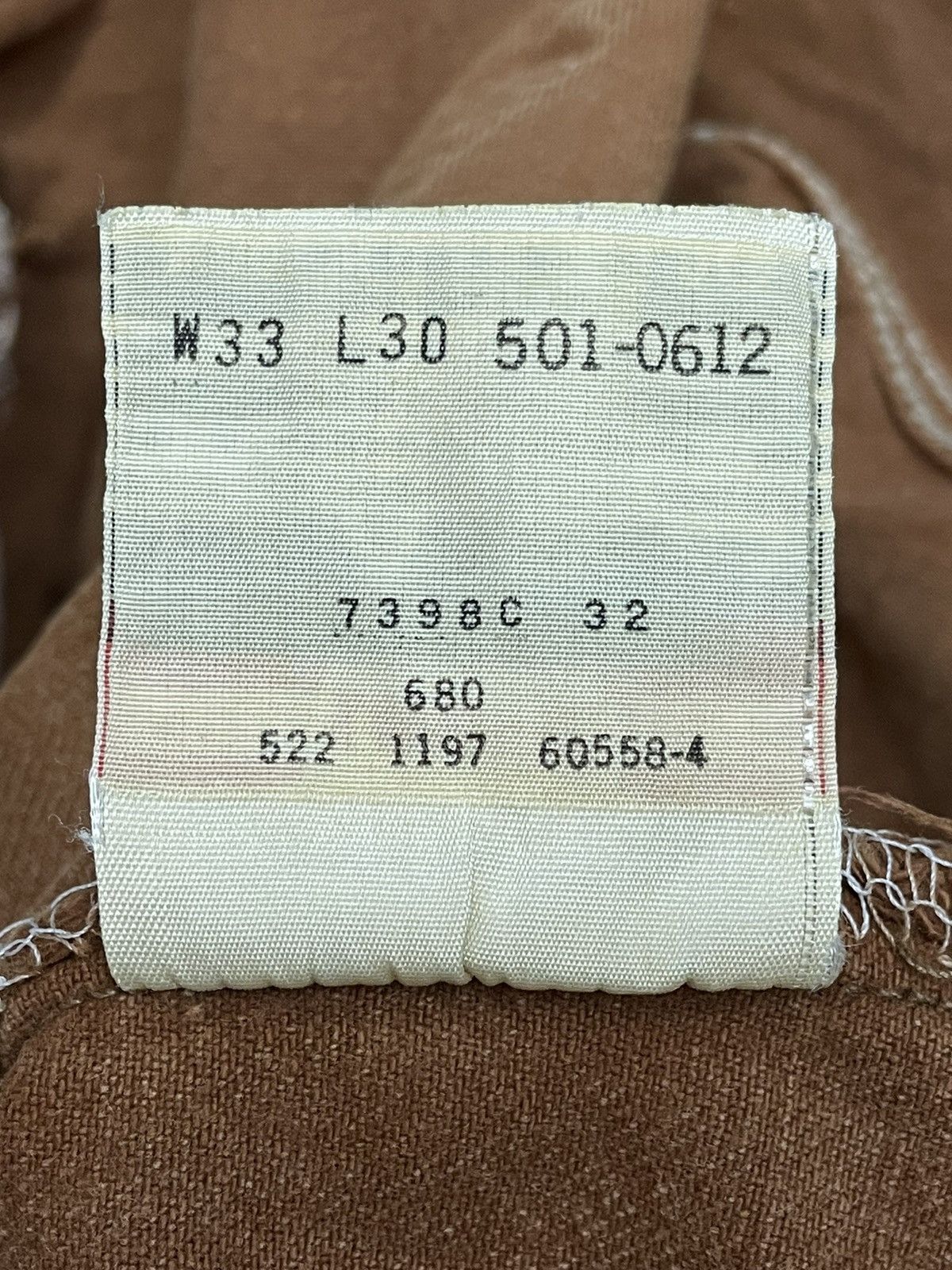 Levi's Vintage Clothing 🔥DOPE Vintage 90’s💥LEVI’S 501 USA Brown Distressed Denim Size US 31 - 14 Thumbnail