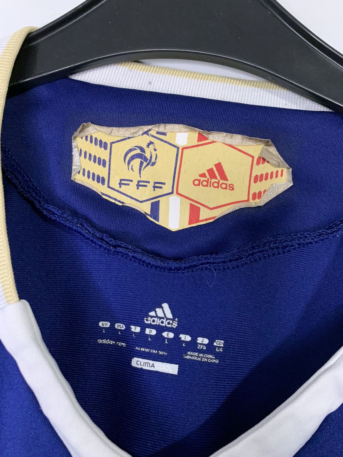 Adidas France National Team 2009/2011 Football Soccer Jersey Size US L / EU 52-54 / 3 - 3 Thumbnail