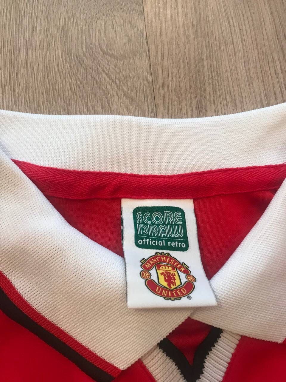 Vintage Manchester United Vtg Ryan Giggs Garry Neville Signed Jersey Size US L / EU 52-54 / 3 - 4 Thumbnail