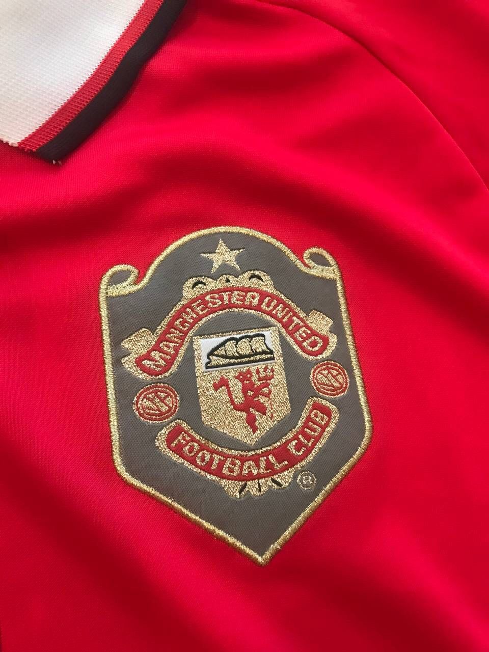 Vintage Manchester United Vtg Ryan Giggs Garry Neville Signed Jersey Size US L / EU 52-54 / 3 - 5 Thumbnail