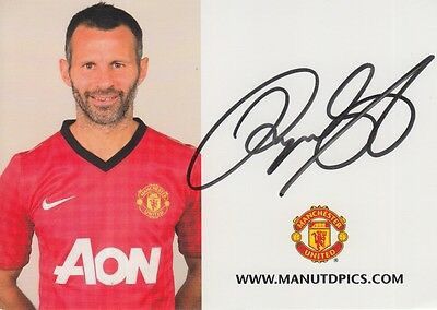 Vintage Manchester United Vtg Ryan Giggs Garry Neville Signed Jersey Size US L / EU 52-54 / 3 - 12 Thumbnail