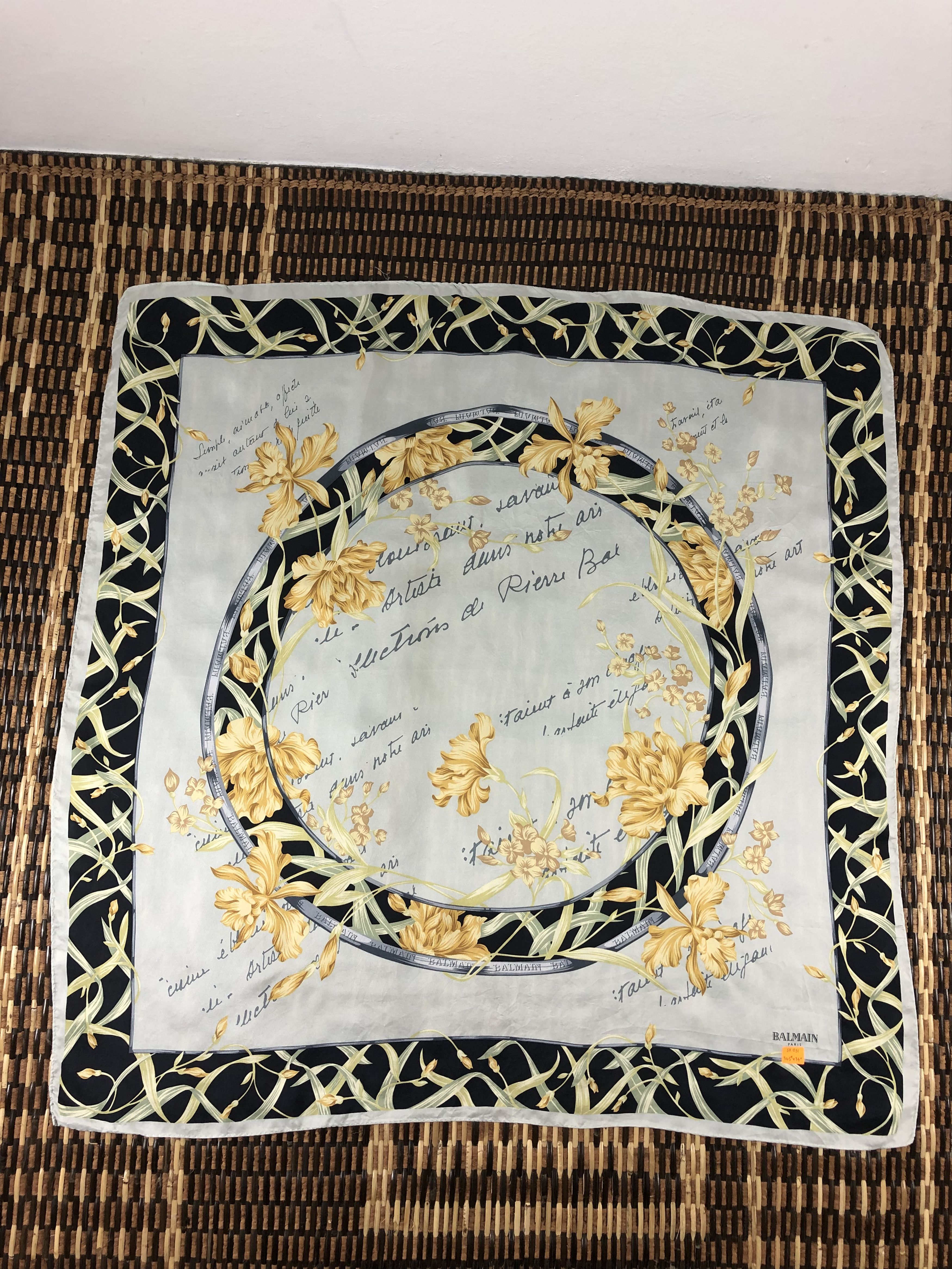 Pierre Balmain Vintage Balmain Silk Scarf Size ONE SIZE - 2 Thumbnail