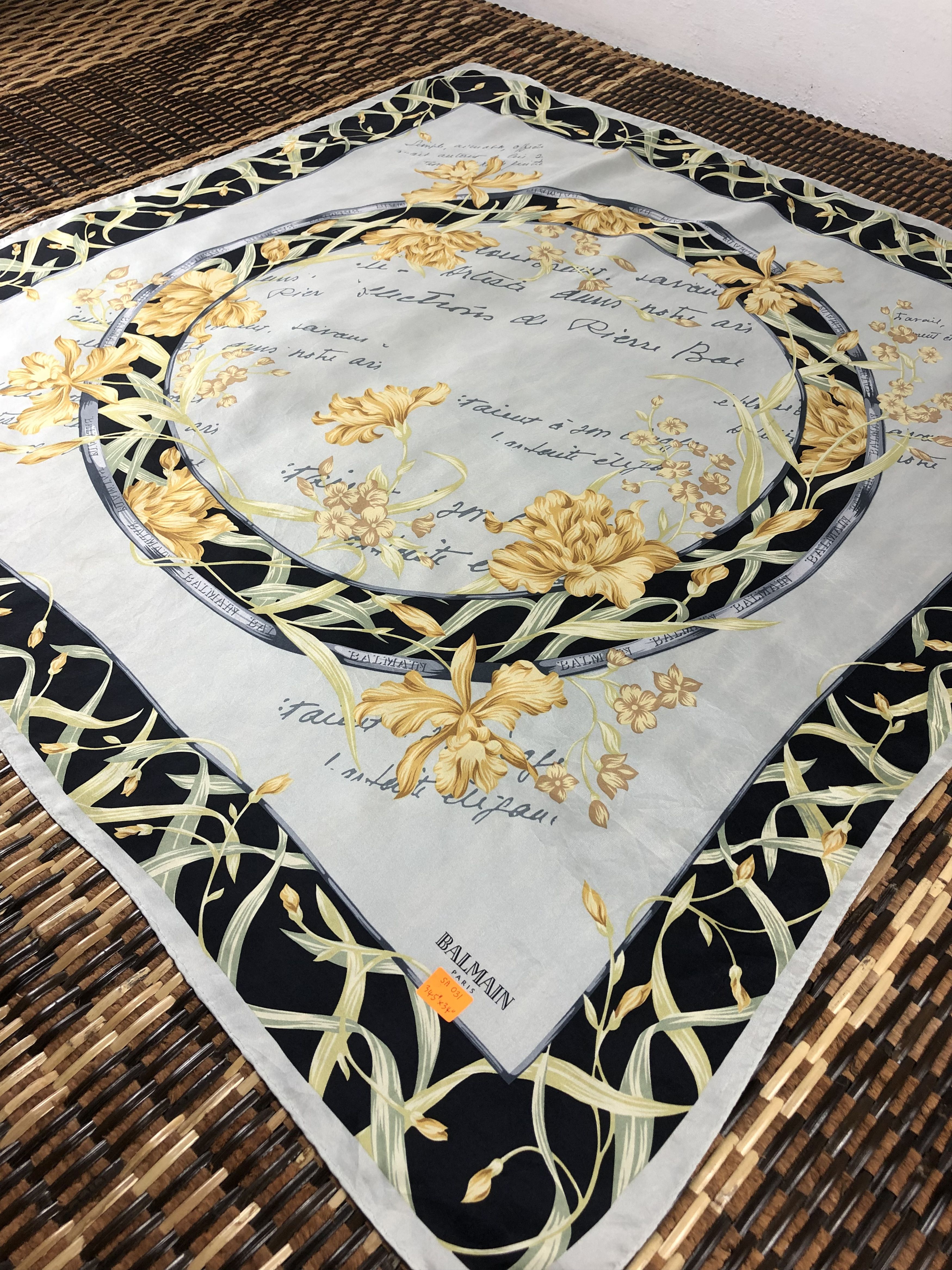 Pierre Balmain Vintage Balmain Silk Scarf Size ONE SIZE - 3 Thumbnail
