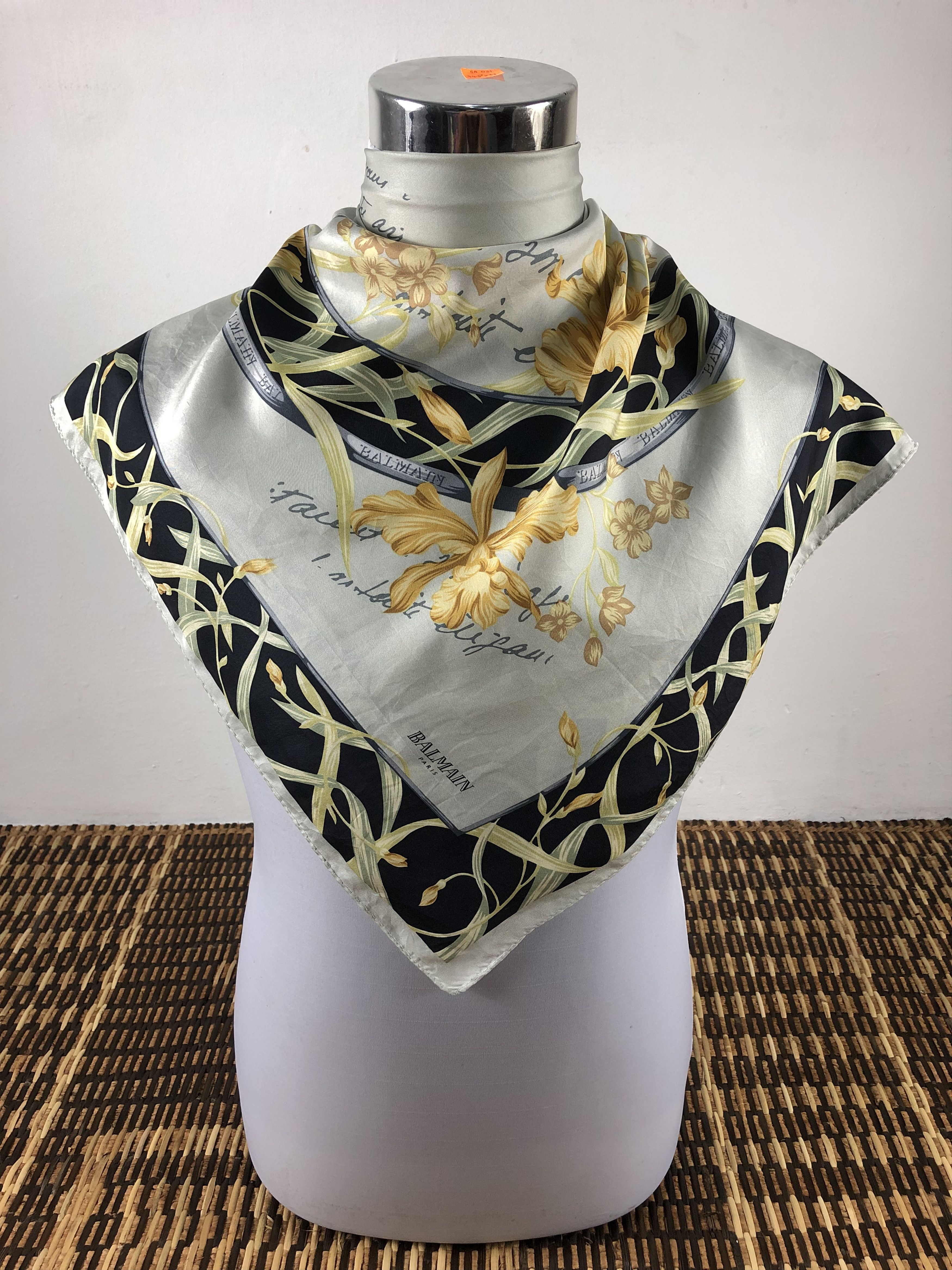 Pierre Balmain Vintage Balmain Silk Scarf Size ONE SIZE - 1 Thumbnail