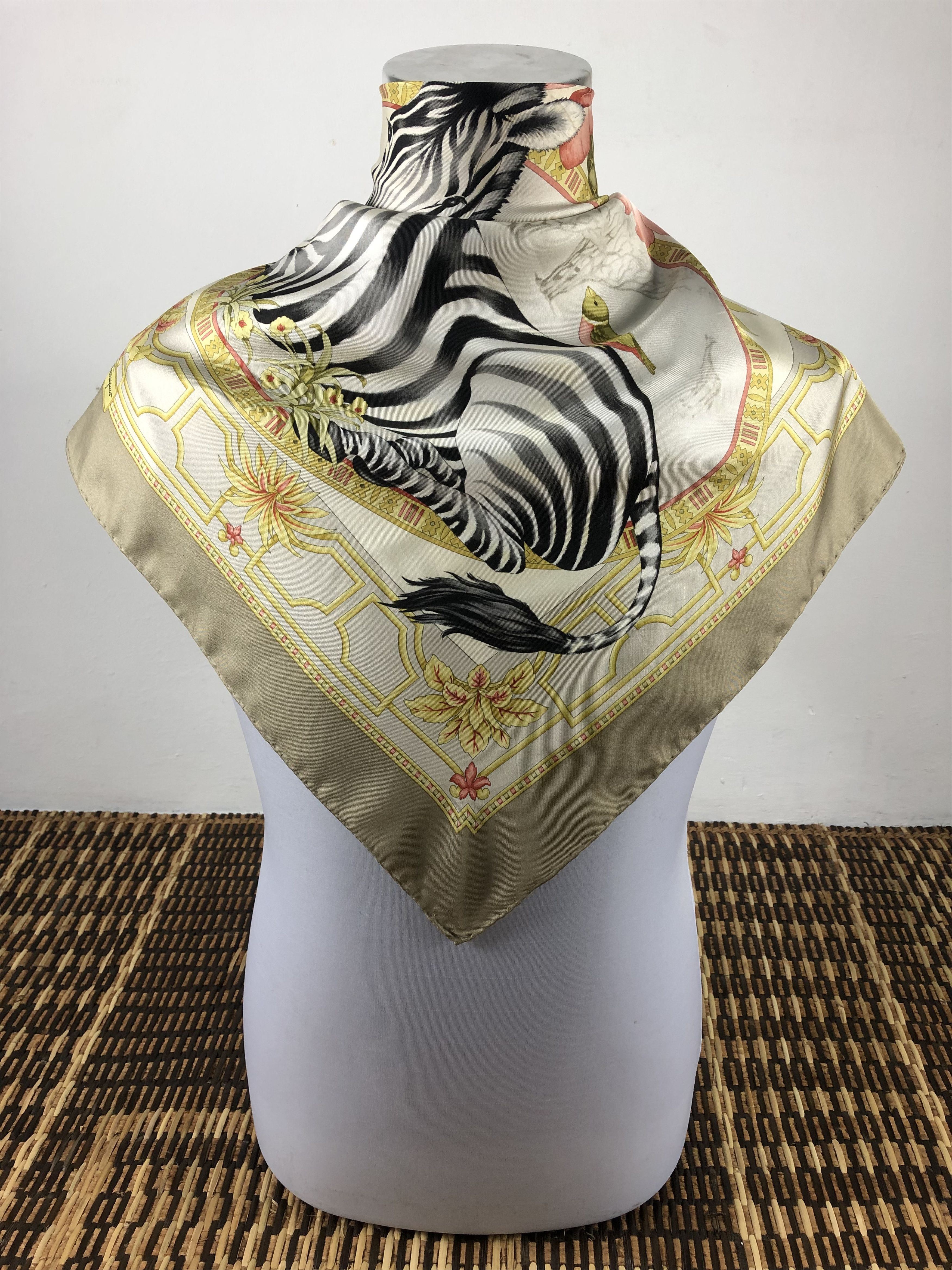 Vintage Salvatore Ferragamo Silk Scarf