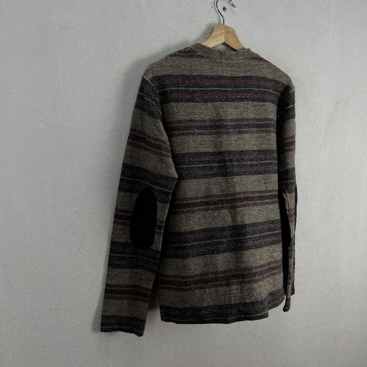 Japanese Brand VINTAGE SLAP SHOT STRIPED CARDIGAN MADE IN JAPAN Size US M / EU 48-50 / 2 - 8 Thumbnail