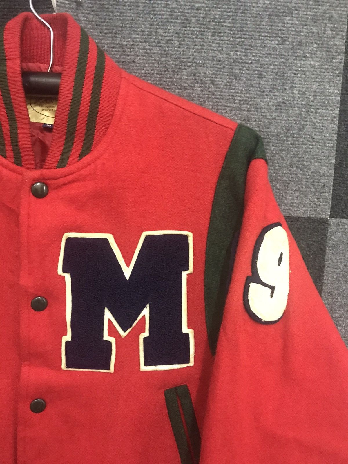 Japanese Brand × Vintage Vintage Jean Coax Teddy Varsity Jacket Size US M / EU 48-50 / 2 - 5 Thumbnail