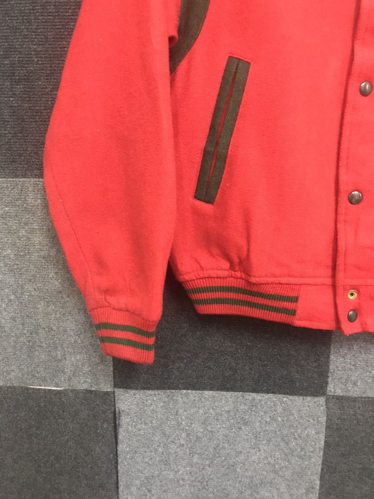 Japanese Brand × Vintage Vintage Jean Coax Teddy Varsity Jacket Size US M / EU 48-50 / 2 - 8 Thumbnail