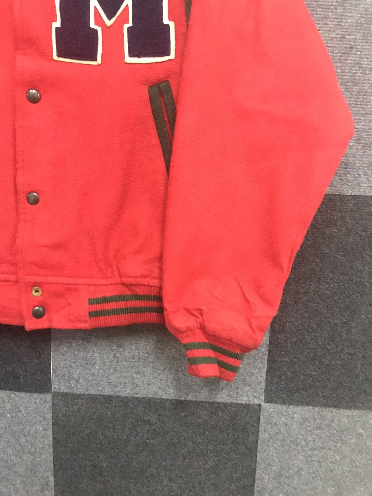 Japanese Brand × Vintage Vintage Jean Coax Teddy Varsity Jacket Size US M / EU 48-50 / 2 - 7 Thumbnail